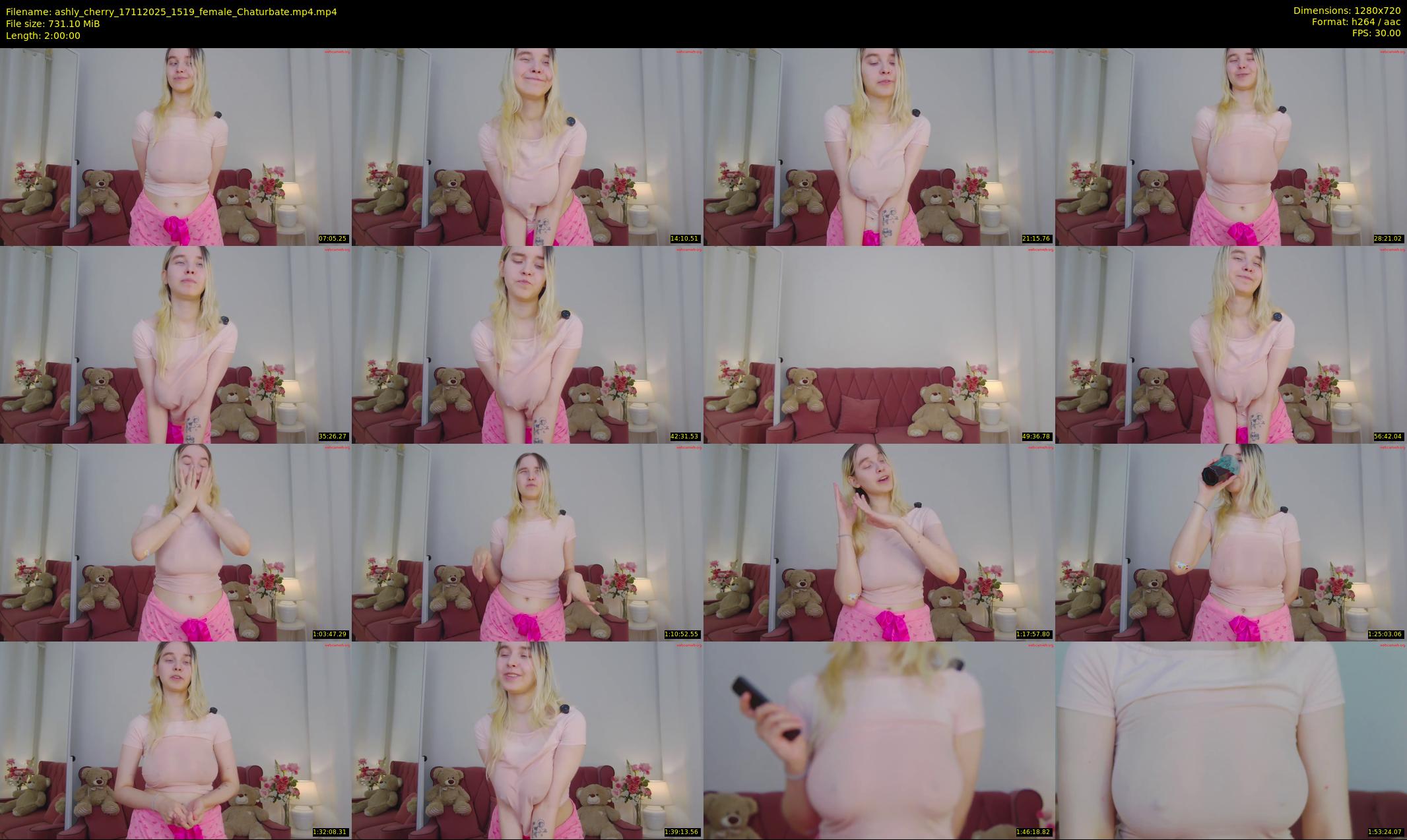 ashly_cherry — 120 minute Chaturbate female cam show recording, 720p, Nov 17, 2025