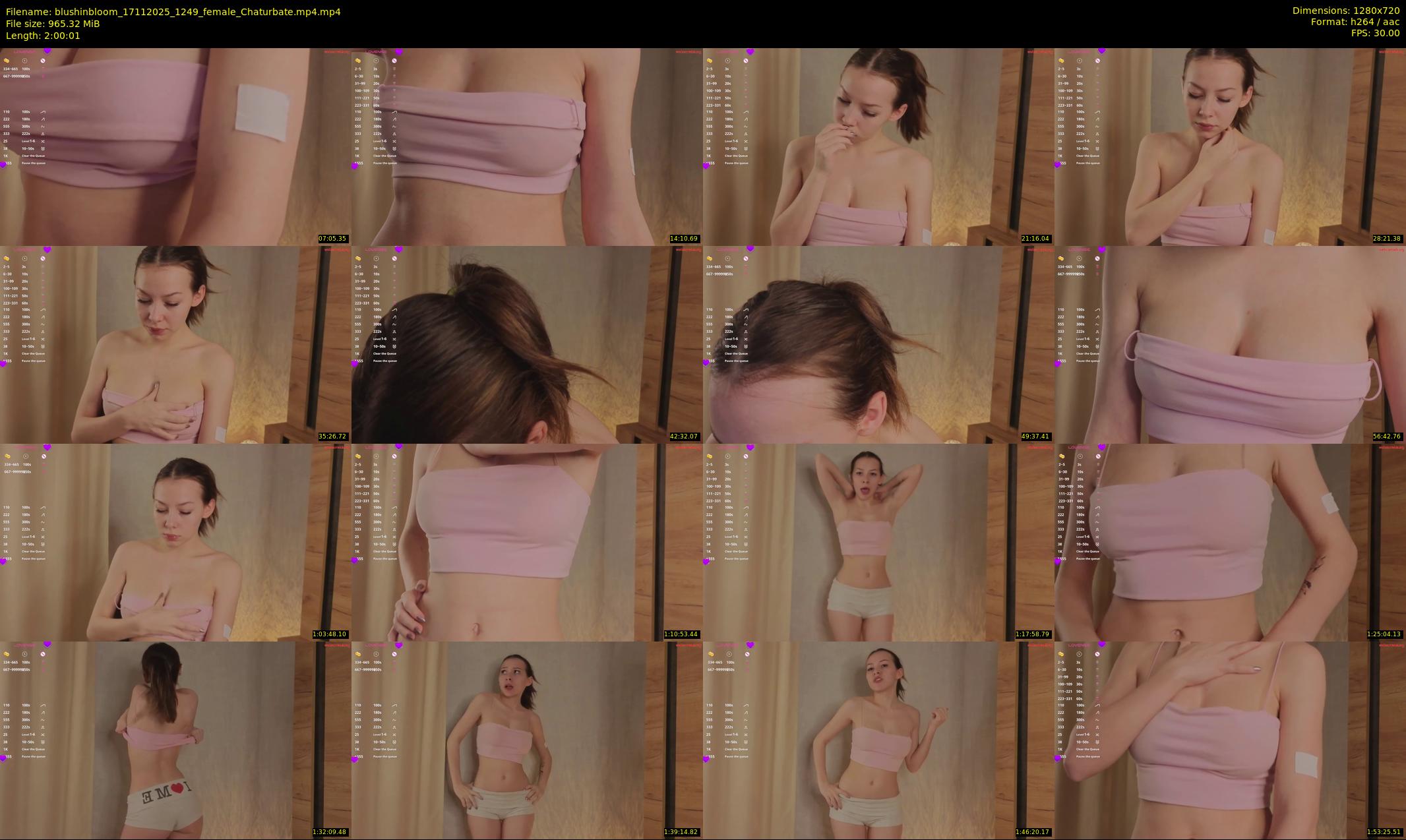 blushinbloom — 121 minute Chaturbate female cam show recording, 720p, Nov 17, 2025