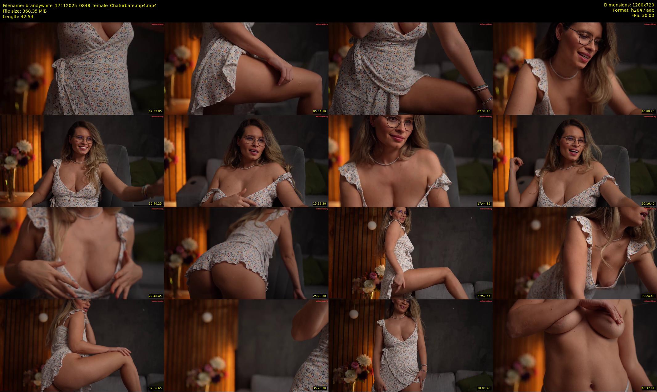 brandywhite — 43 minute Chaturbate female cam show recording, 720p, Nov 17, 2025