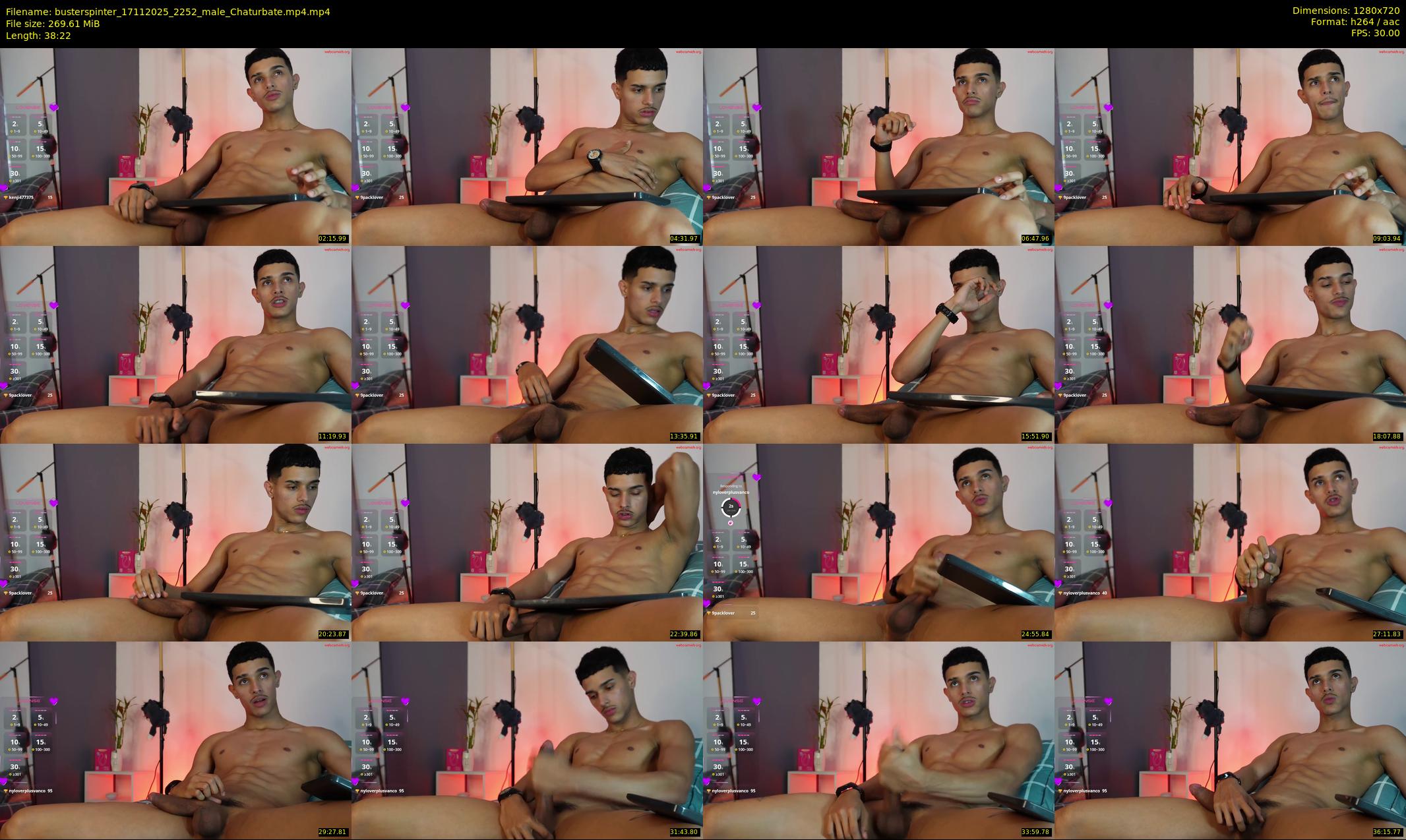 busterspinter — 39 minute Chaturbate male cam show recording, 720p, Nov 17, 2025