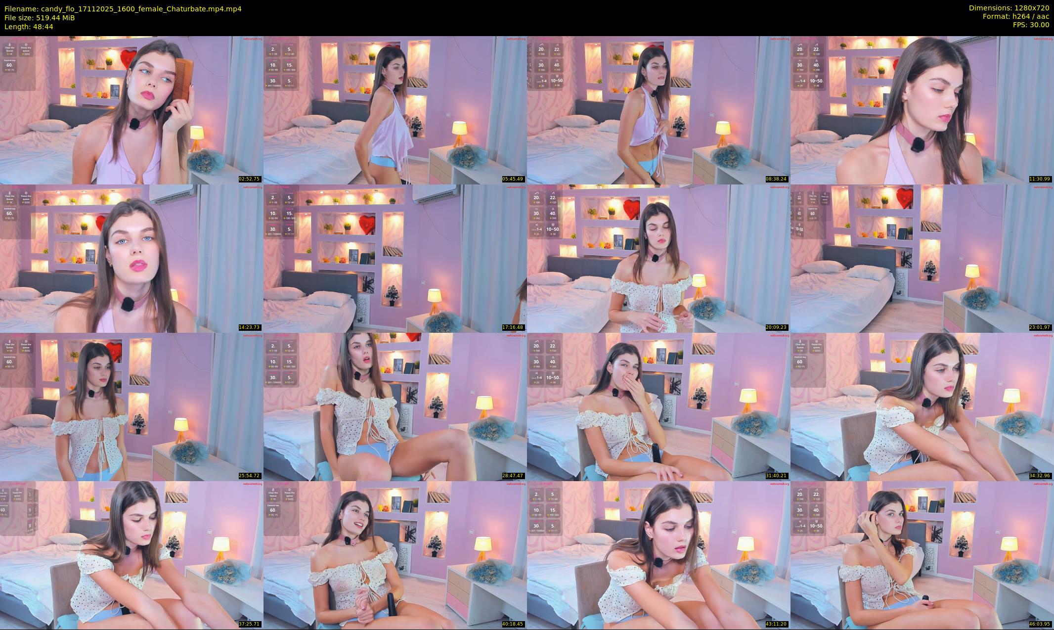 candy_flo — 49 minute Chaturbate female cam show recording, 720p, Nov 17, 2025