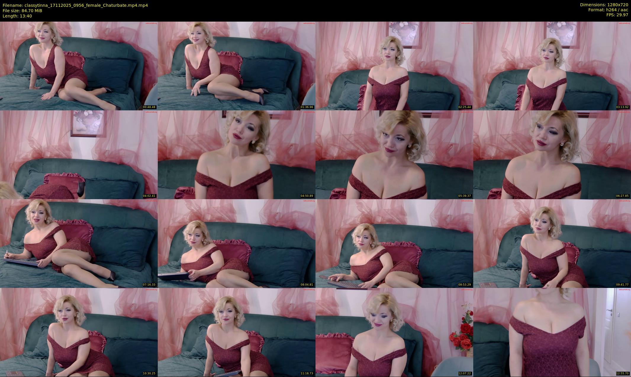 classytinna — 14 minute Chaturbate female cam show recording, 720p, Nov 17, 2025