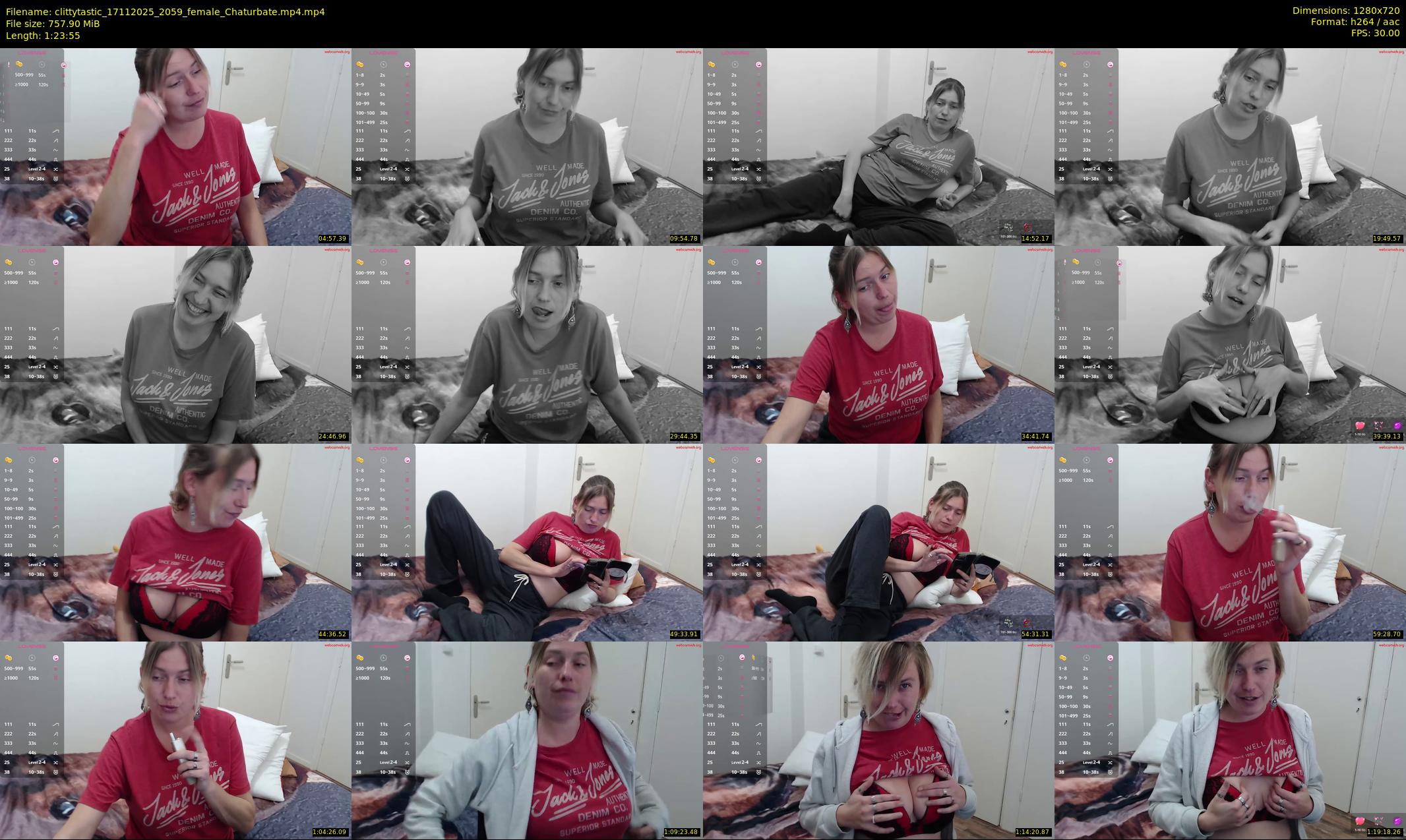 clittytastic — 84 minute Chaturbate female cam show recording, 720p, Nov 17, 2025