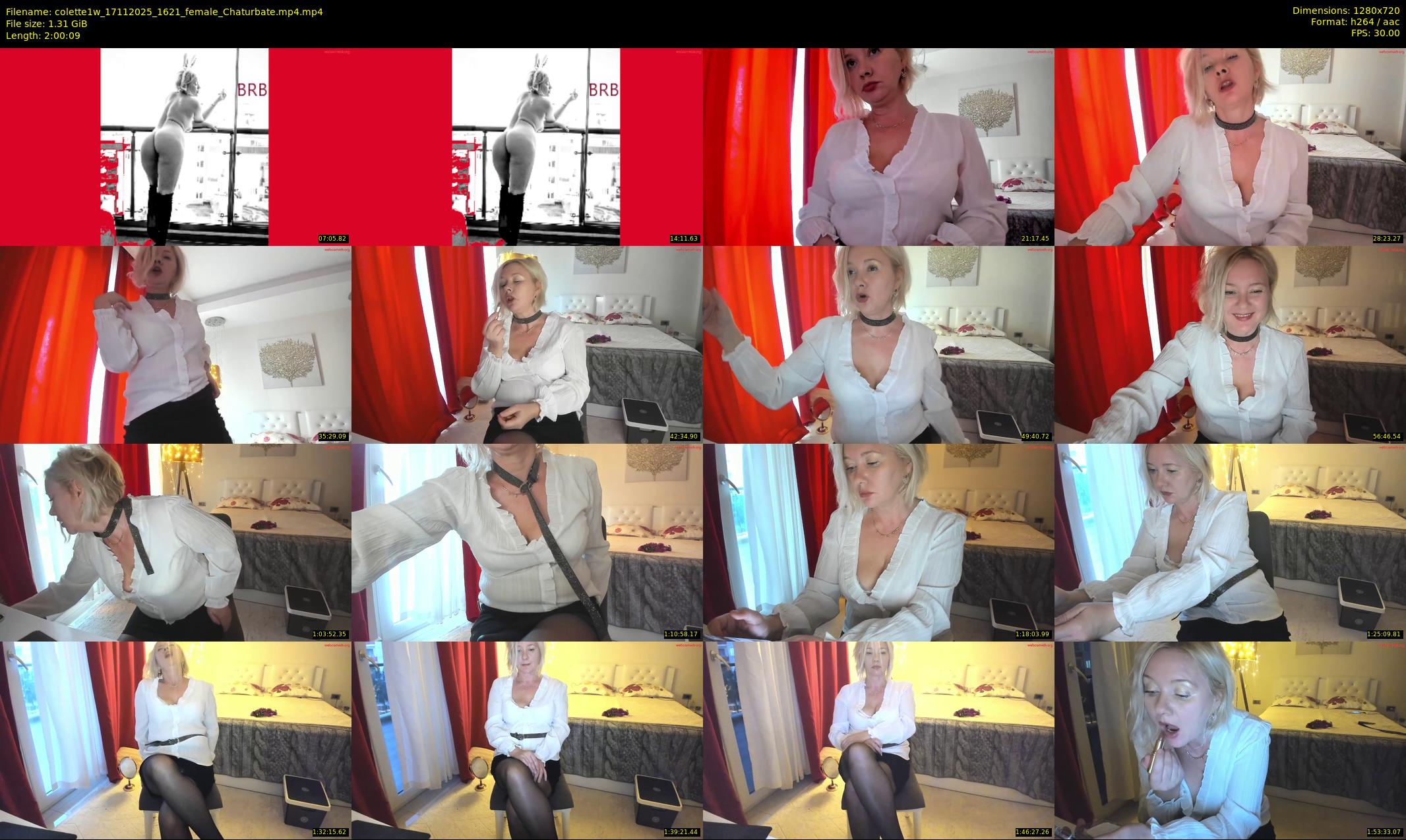 colette1w — 121 minute Chaturbate female cam show recording, 720p, Nov 17, 2025