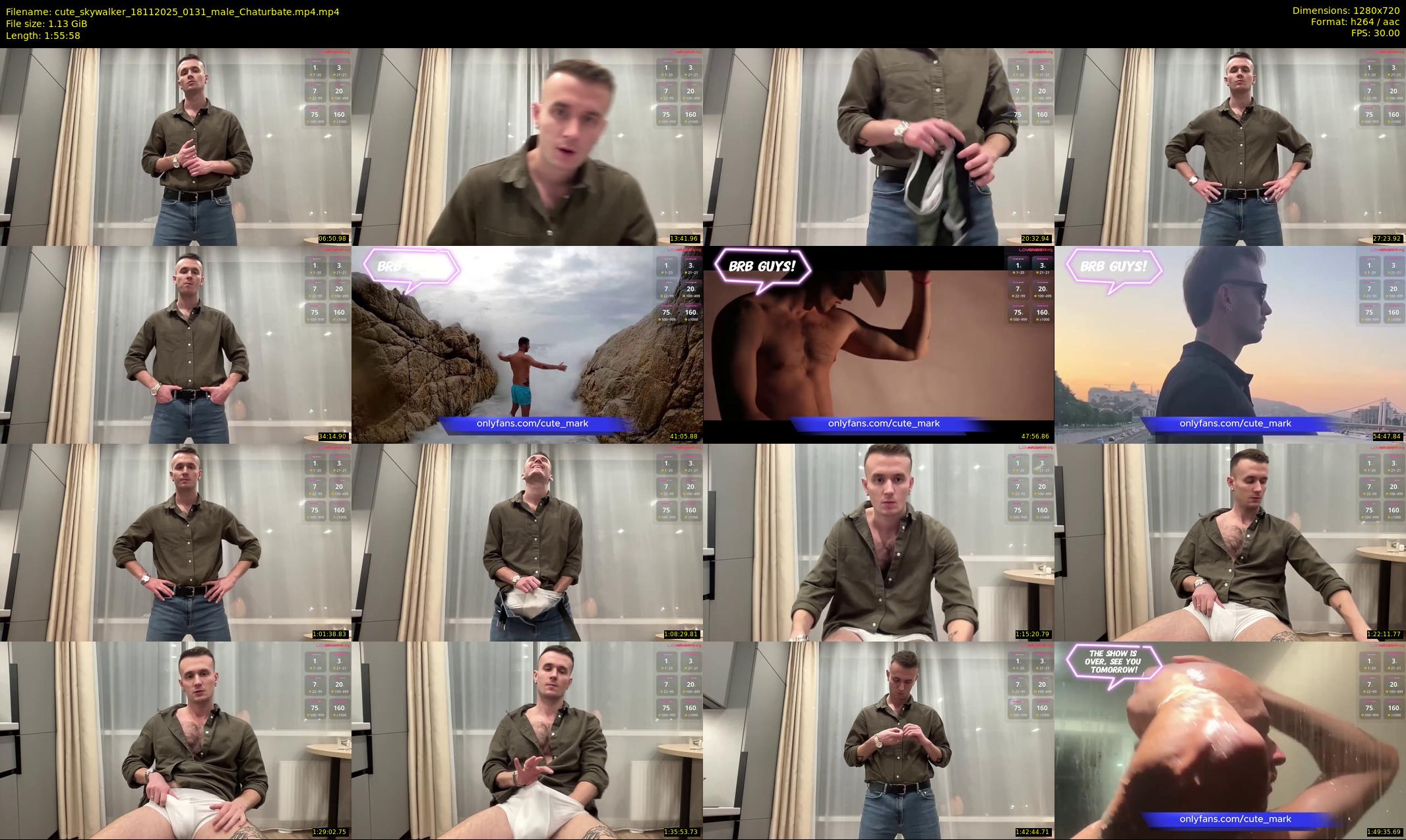 cute_skywalker — 116 minute Chaturbate male cam show recording, 720p, Nov 18, 2025