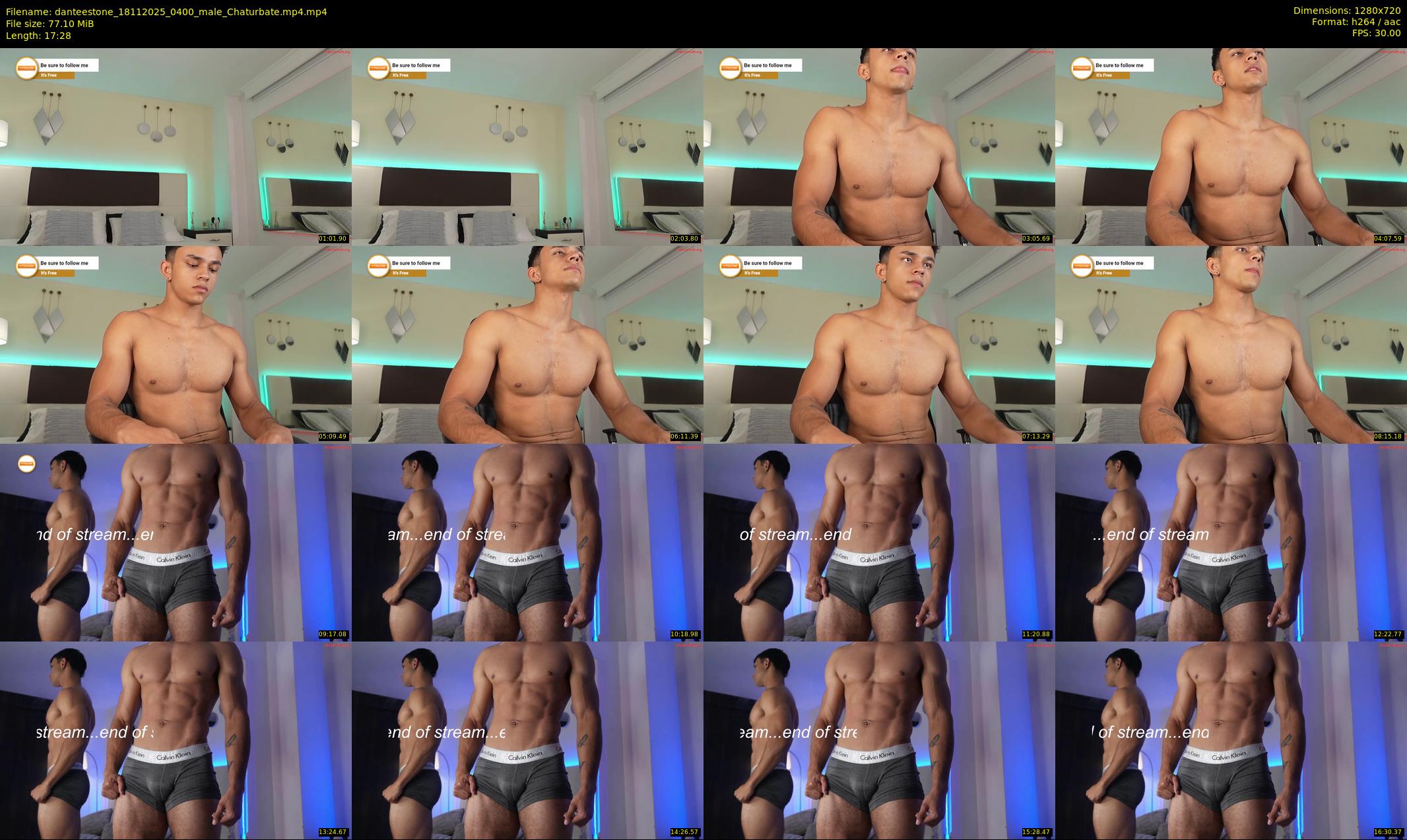 danteestone — 18 minute Chaturbate male cam show recording, 720p, Nov 18, 2025