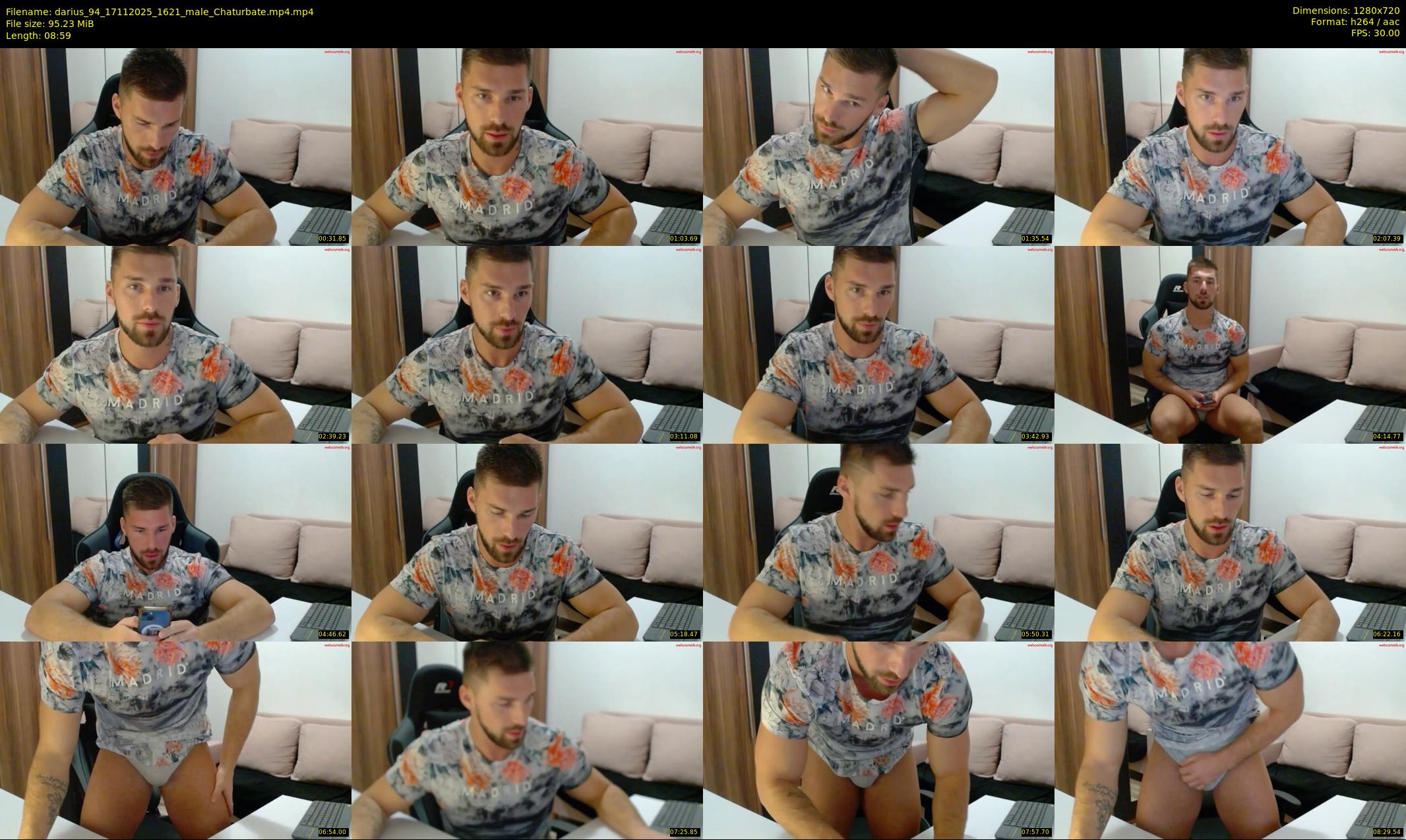 darius_94 — 9 minute Chaturbate male cam show recording, 720p, Nov 17, 2025