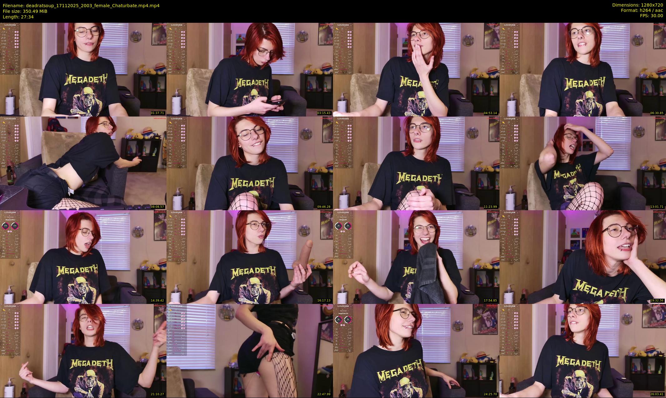 deadratsoup — 28 minute Chaturbate female cam show recording, 720p, Nov 17, 2025
