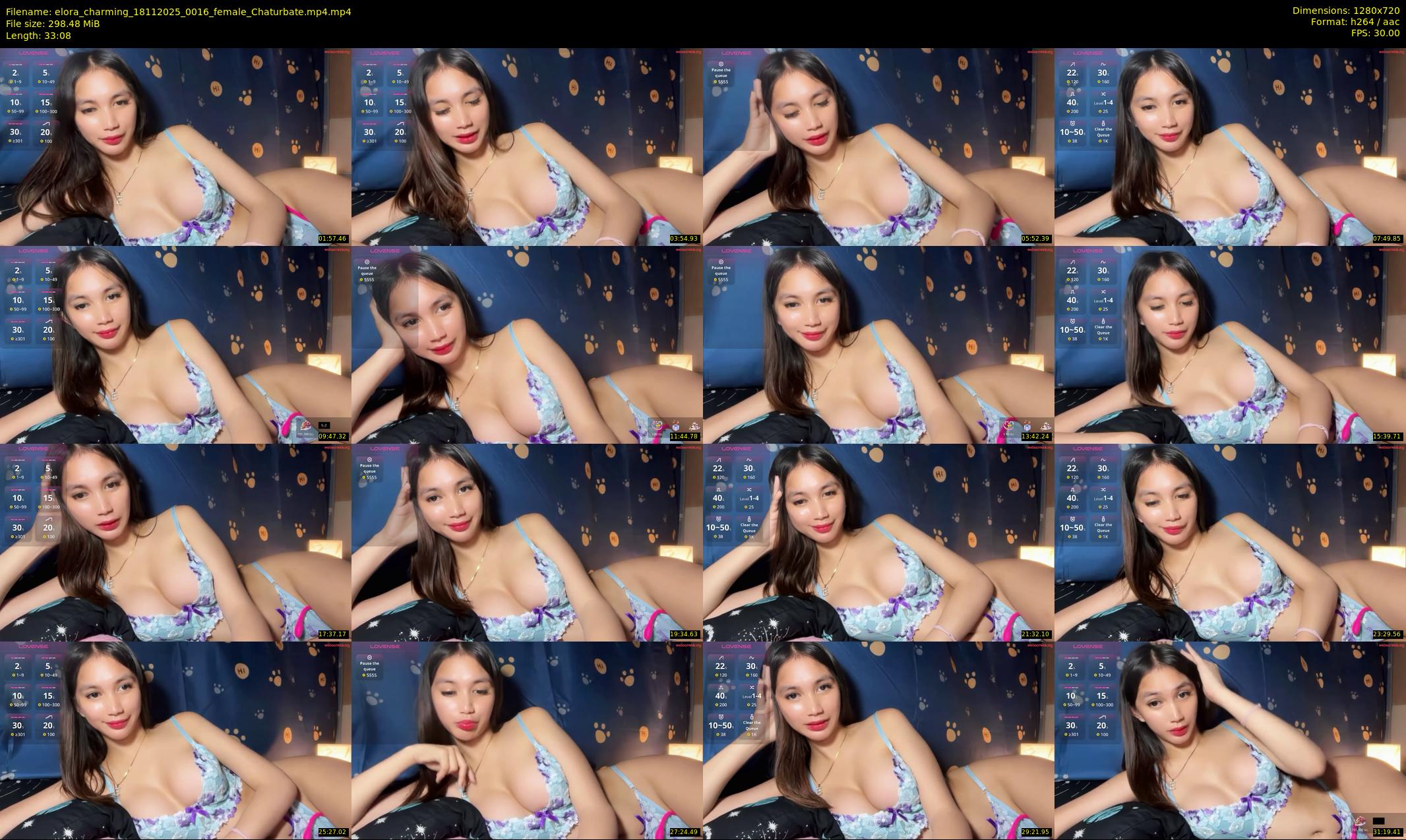 elora_charming — 34 minute Chaturbate female cam show recording, 720p, Nov 18, 2025