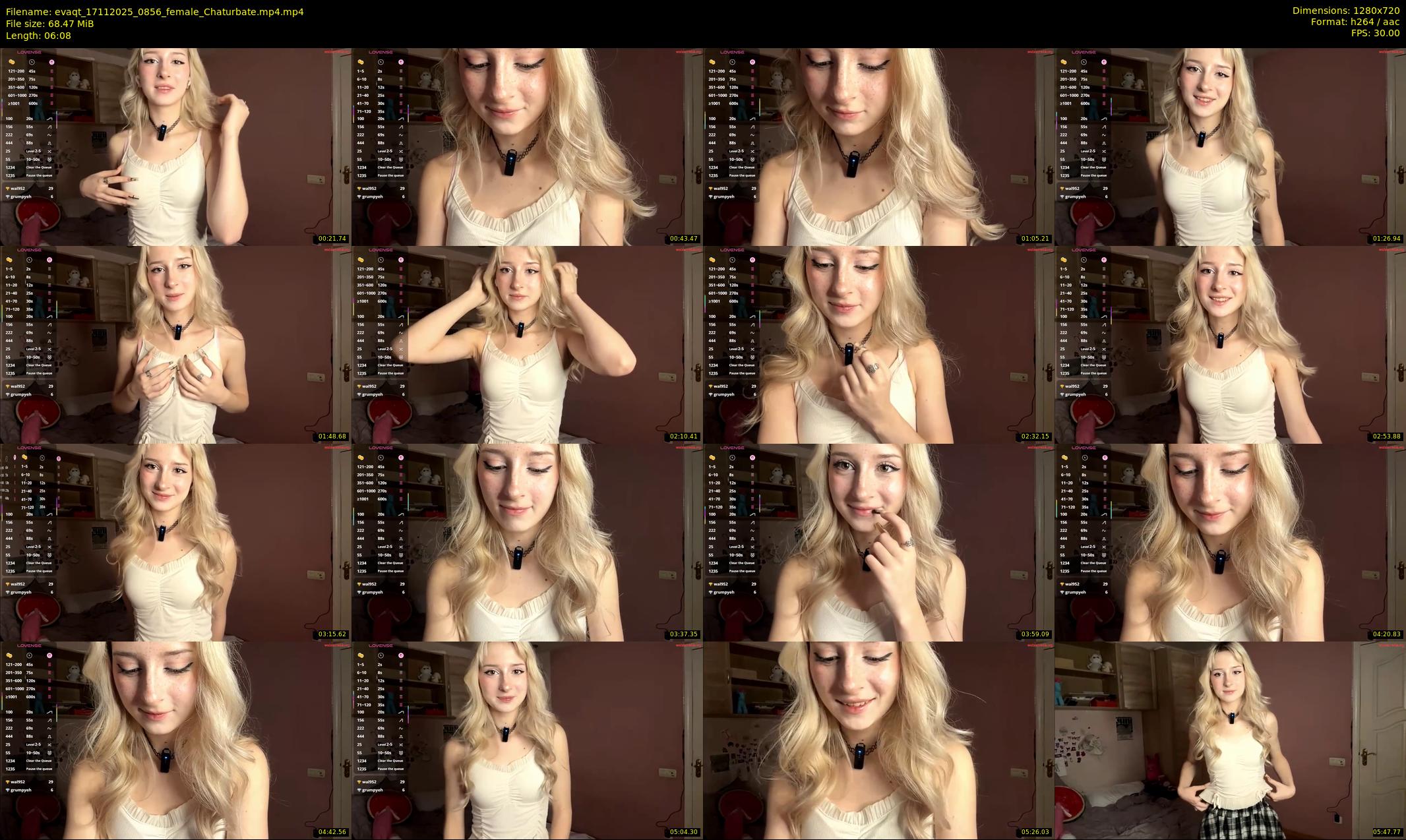 evaqt — 7 minute Chaturbate female cam show recording, 720p, Nov 17, 2025