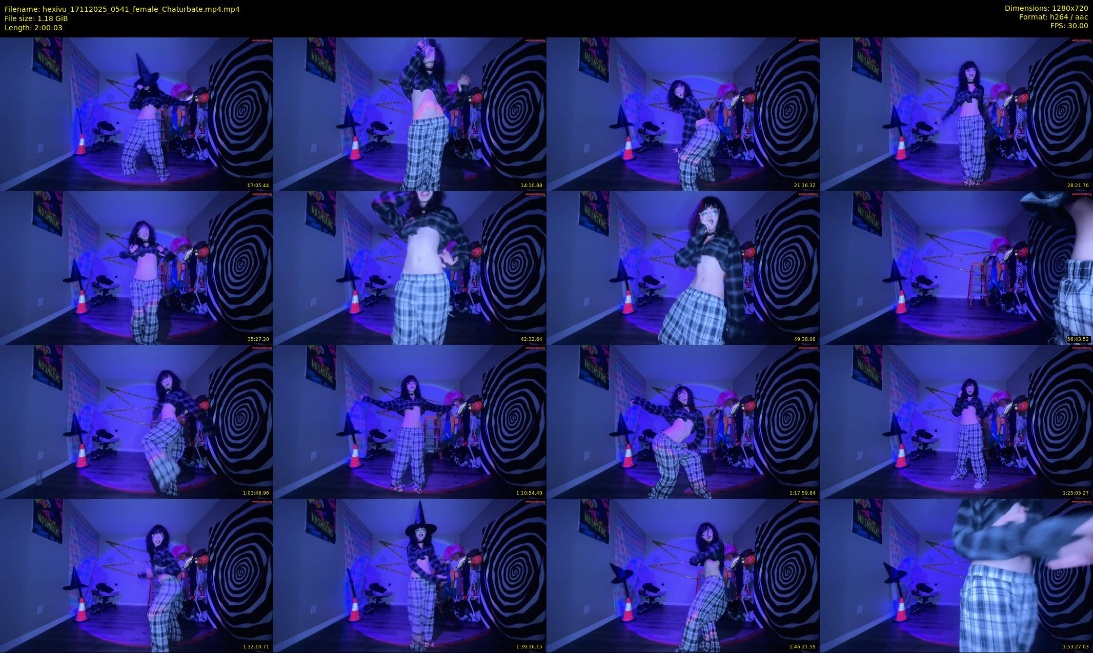 hexivu — 121 minute Chaturbate female cam show recording, 720p, Nov 17, 2025