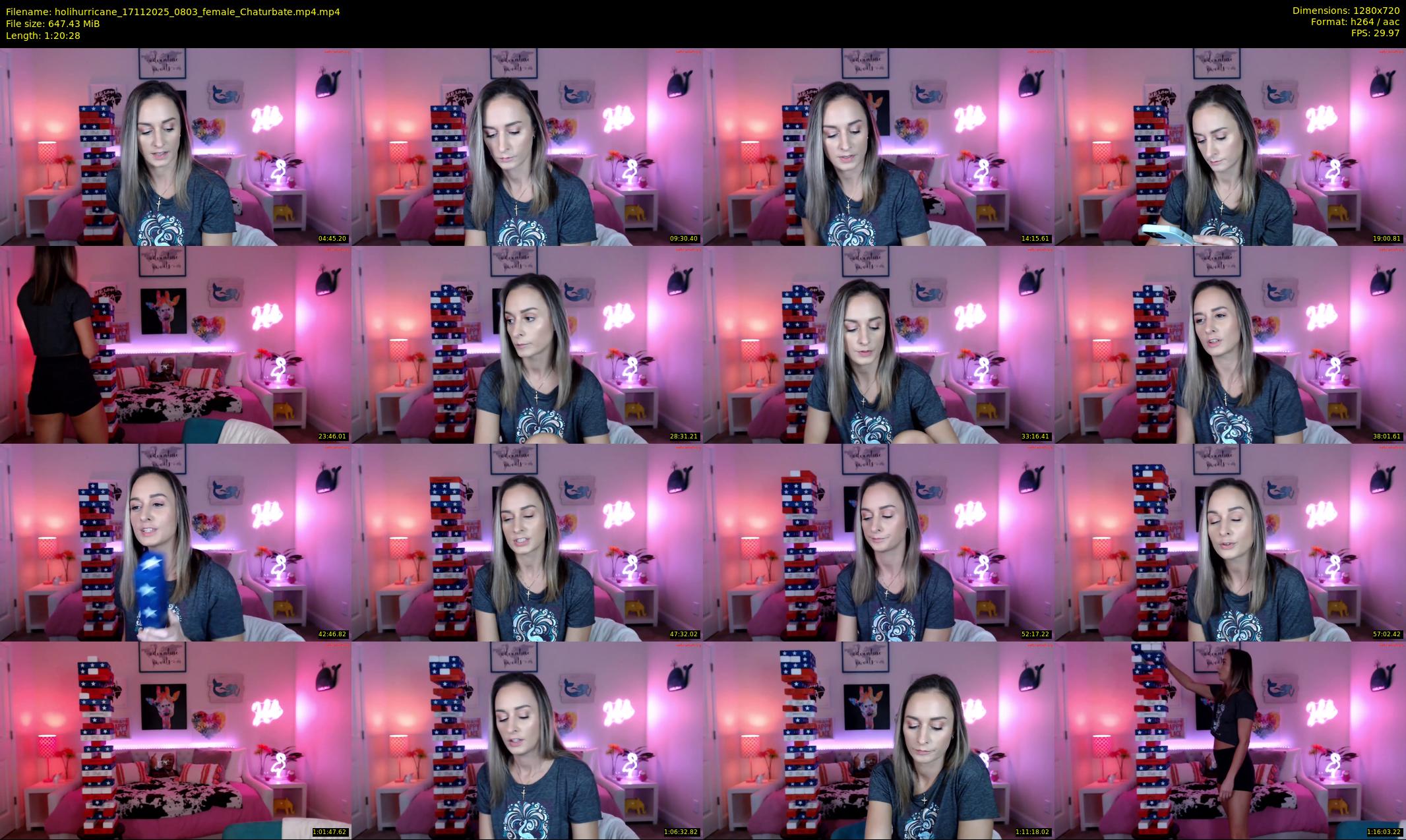 holihurricane — 81 minute Chaturbate female cam show recording, 720p, Nov 17, 2025