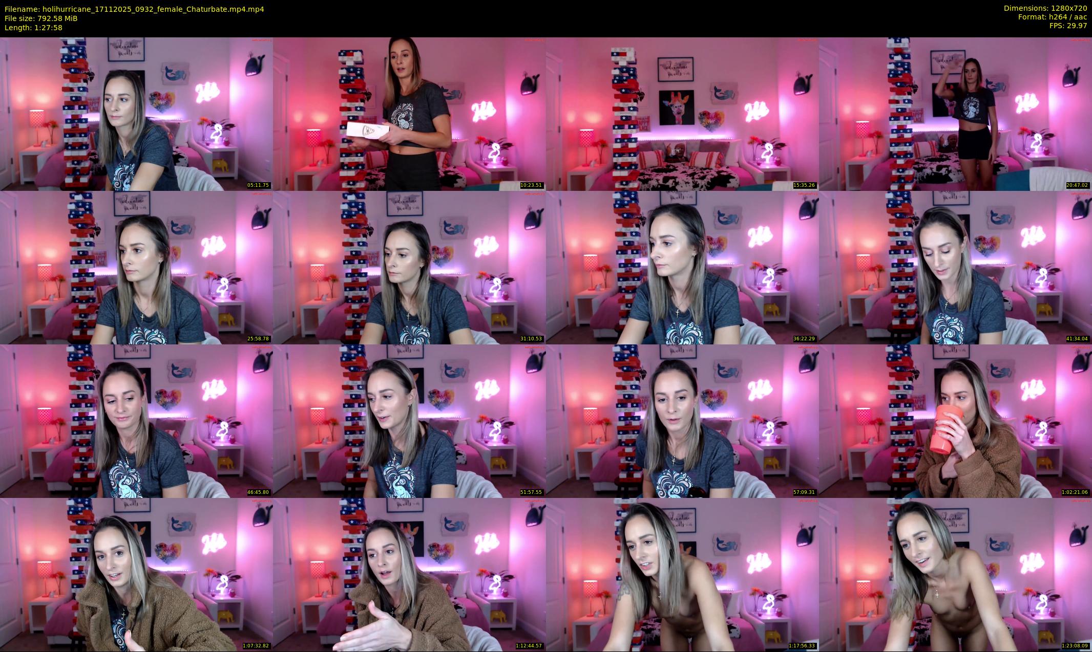 holihurricane — 88 minute Chaturbate female cam show recording, 720p, Nov 17, 2025