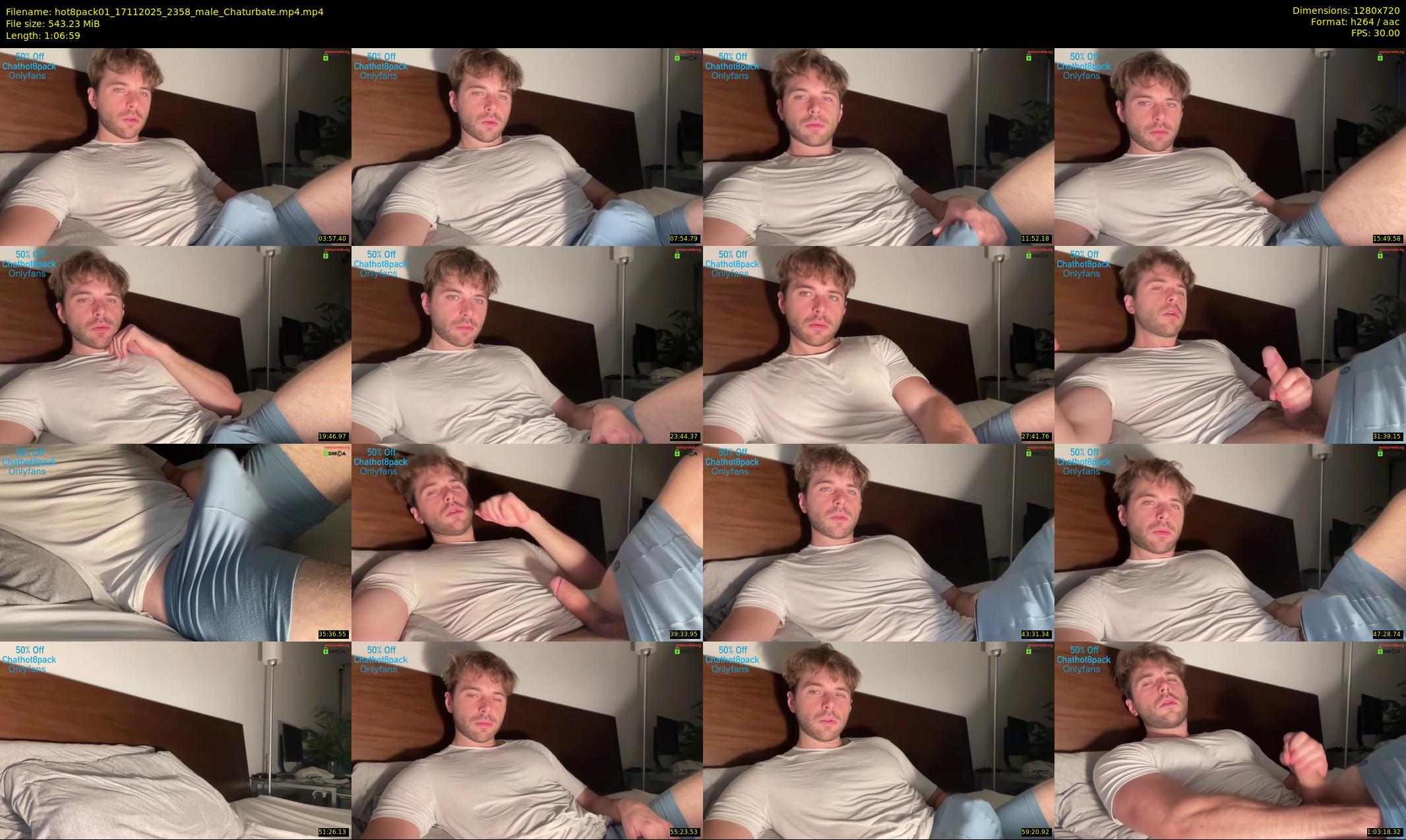 hot8pack01 — 67 minute Chaturbate male cam show recording, 720p, Nov 17, 2025