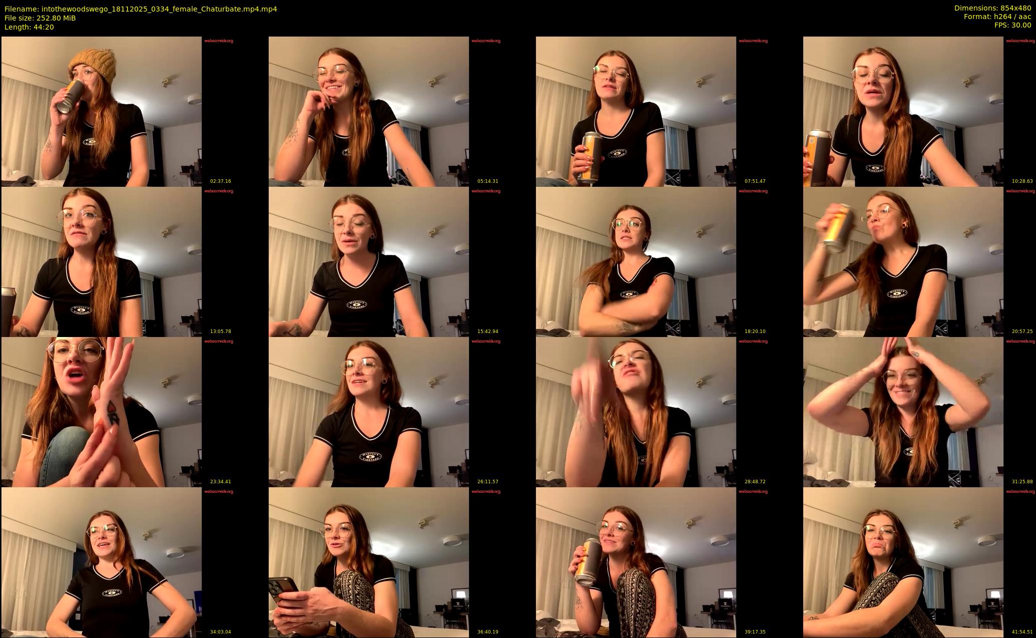 intothewoodswego — 45 minute Chaturbate female cam show recording, 480p, Nov 18, 2025