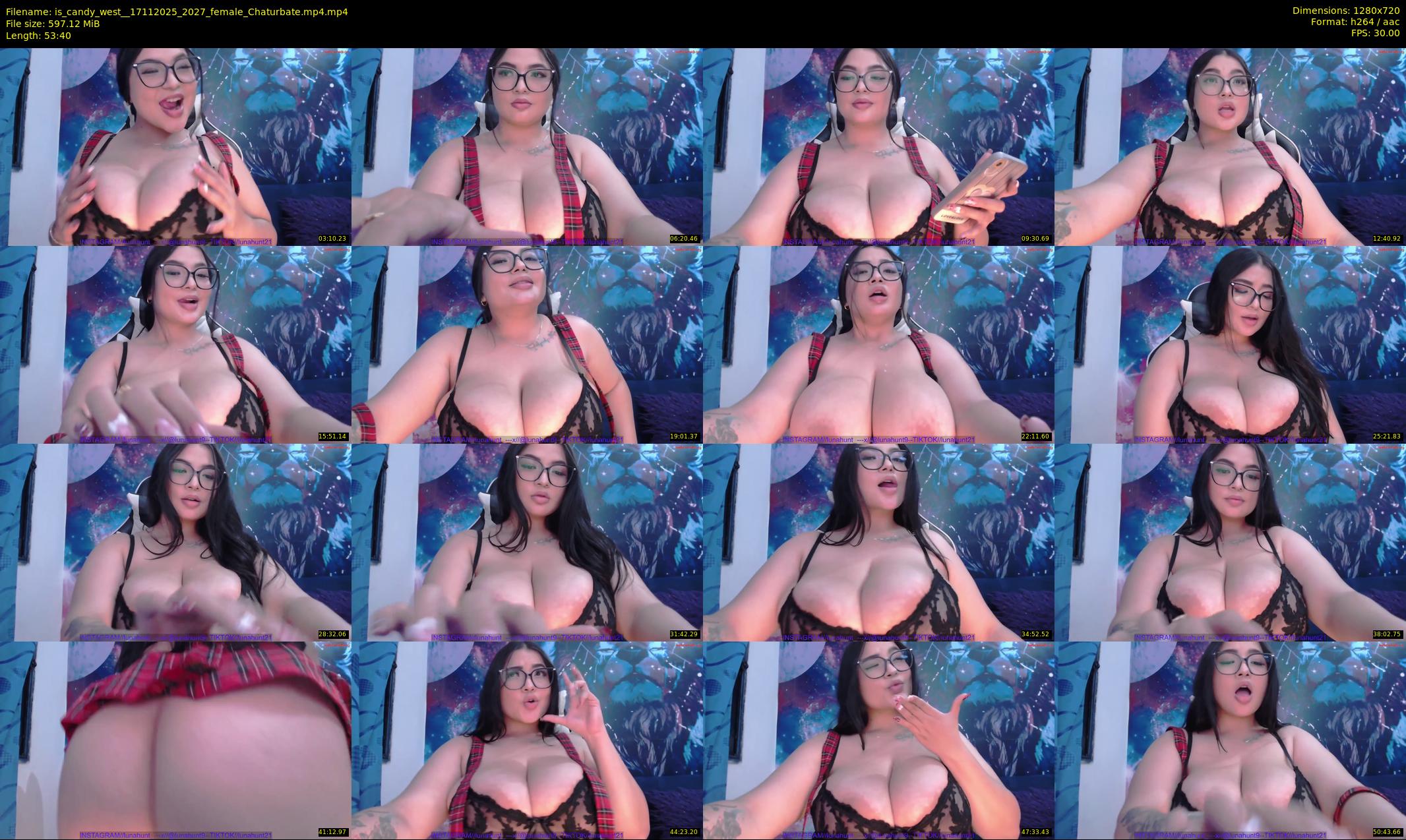 is_candy_west_ — 54 minute Chaturbate female cam show recording, 720p, Nov 17, 2025