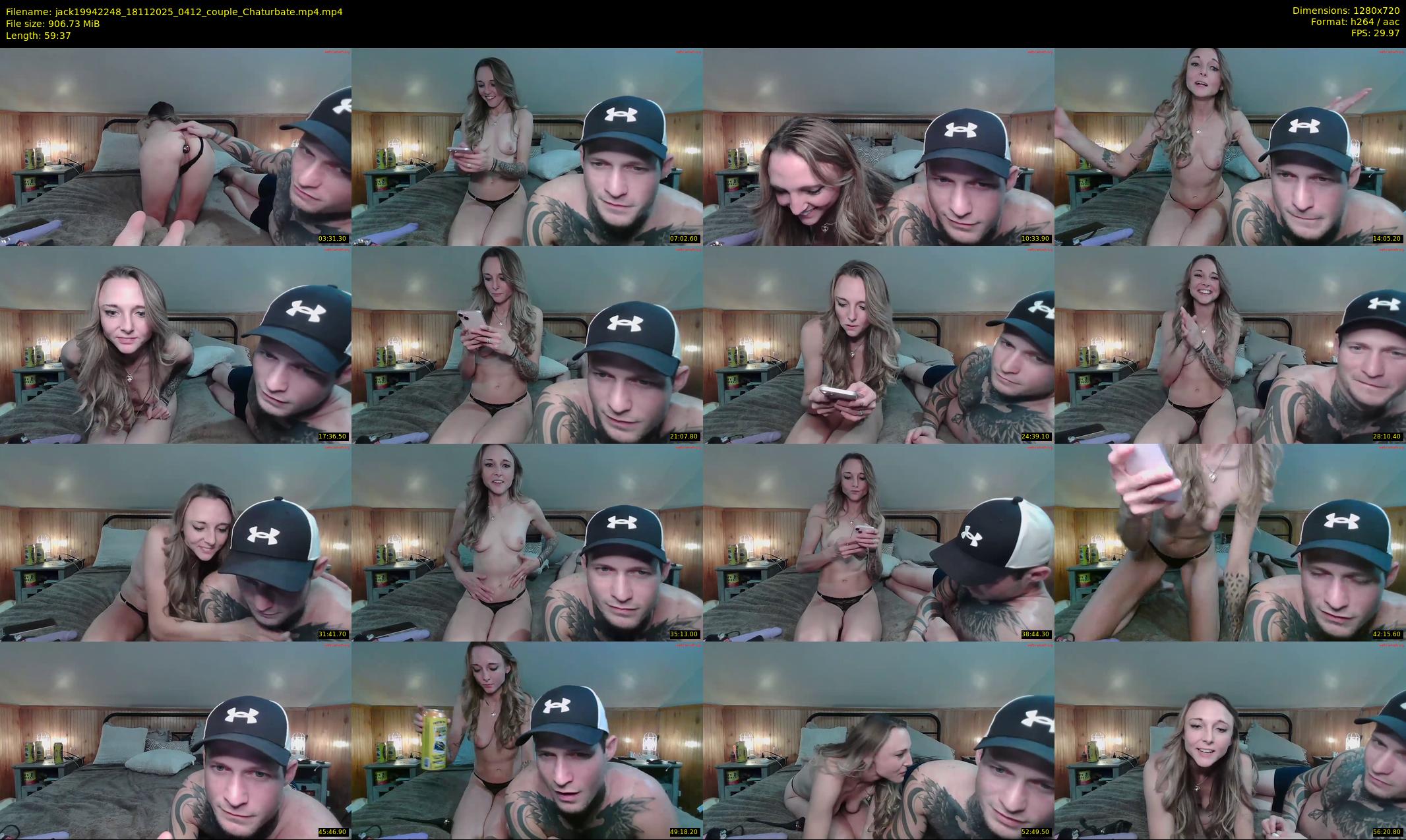 jack19942248 — 60 minute Chaturbate couple cam show recording, 720p, Nov 18, 2025