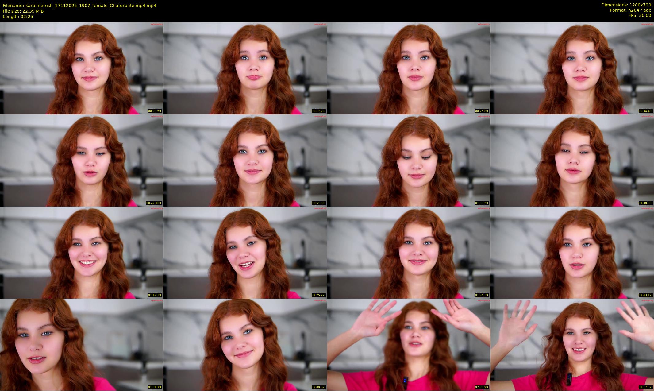 karolinerush — 3 minute Chaturbate female cam show recording, 720p, Nov 17, 2025