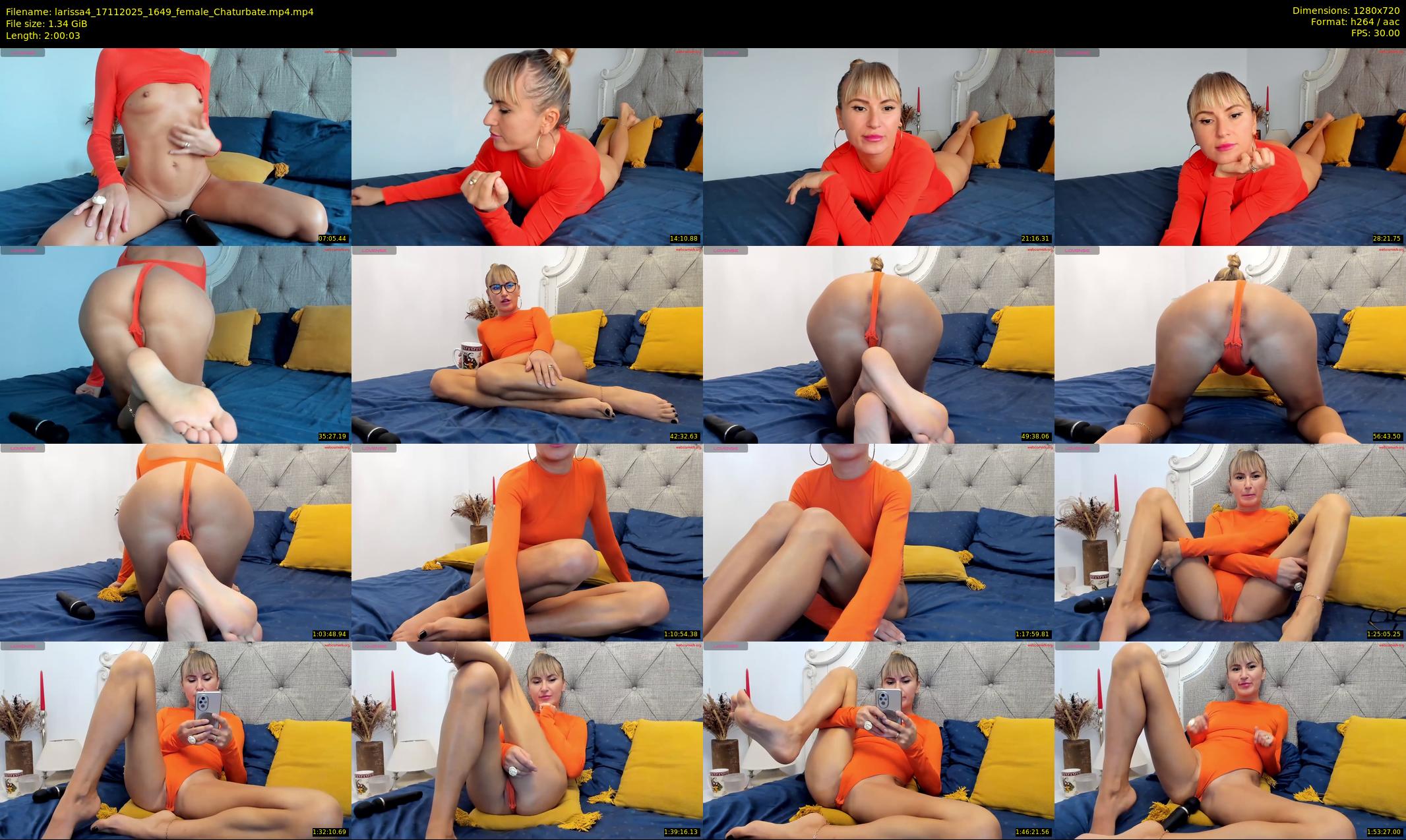 larissa4 — 121 minute Chaturbate female cam show recording, 720p, Nov 17, 2025