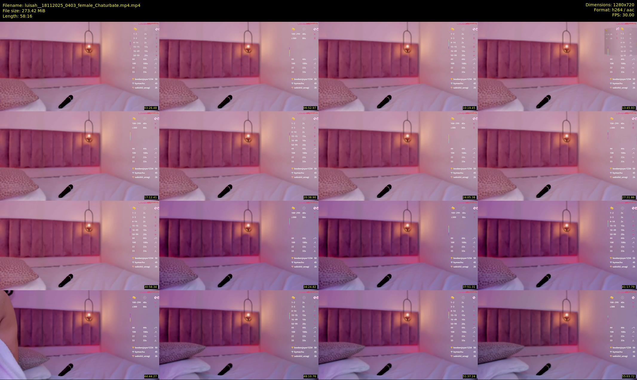 luisah_ — 59 minute Chaturbate female cam show recording, 720p, Nov 18, 2025