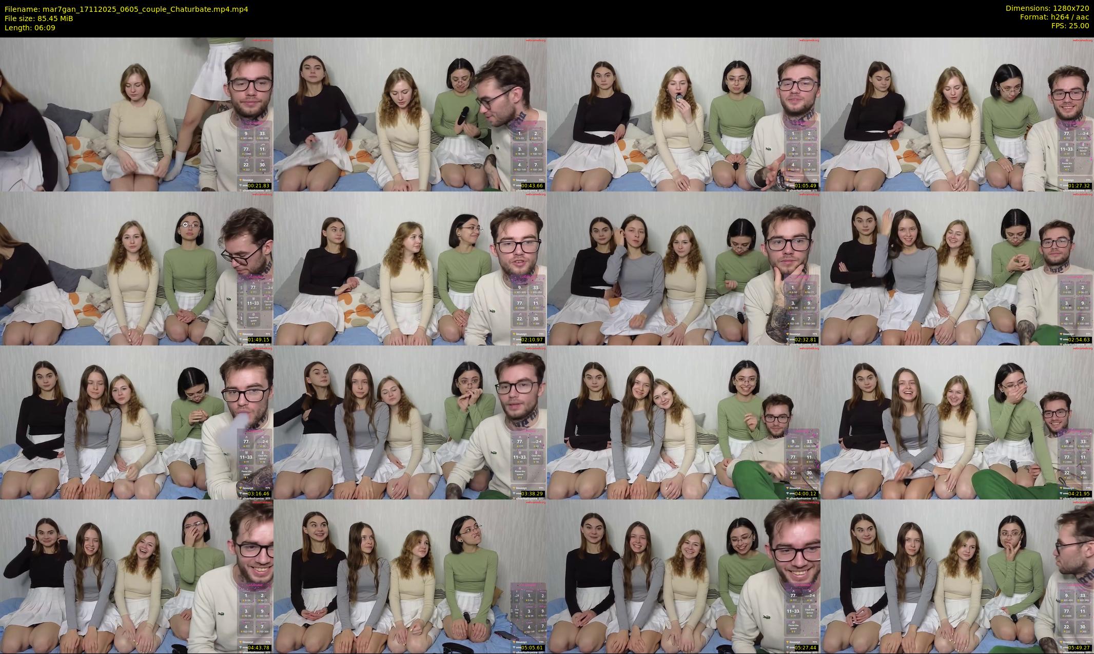 mar7gan — 7 minute Chaturbate couple cam show recording, 720p, Nov 17, 2025