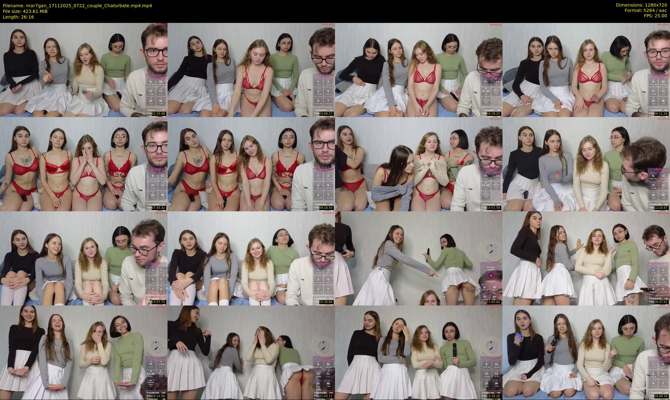 mar7gan — 27 minute Chaturbate couple cam show recording, 720p, Nov 17, 2025