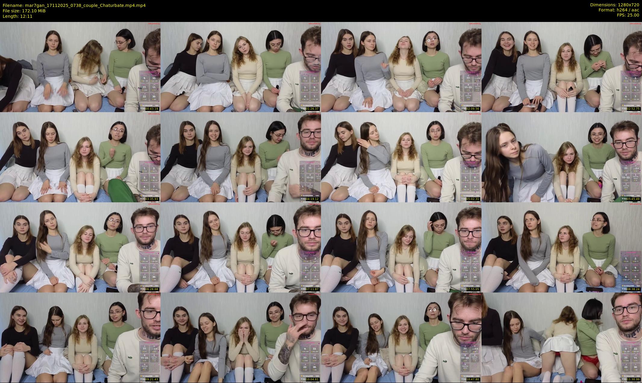 mar7gan — 13 minute Chaturbate couple cam show recording, 720p, Nov 17, 2025