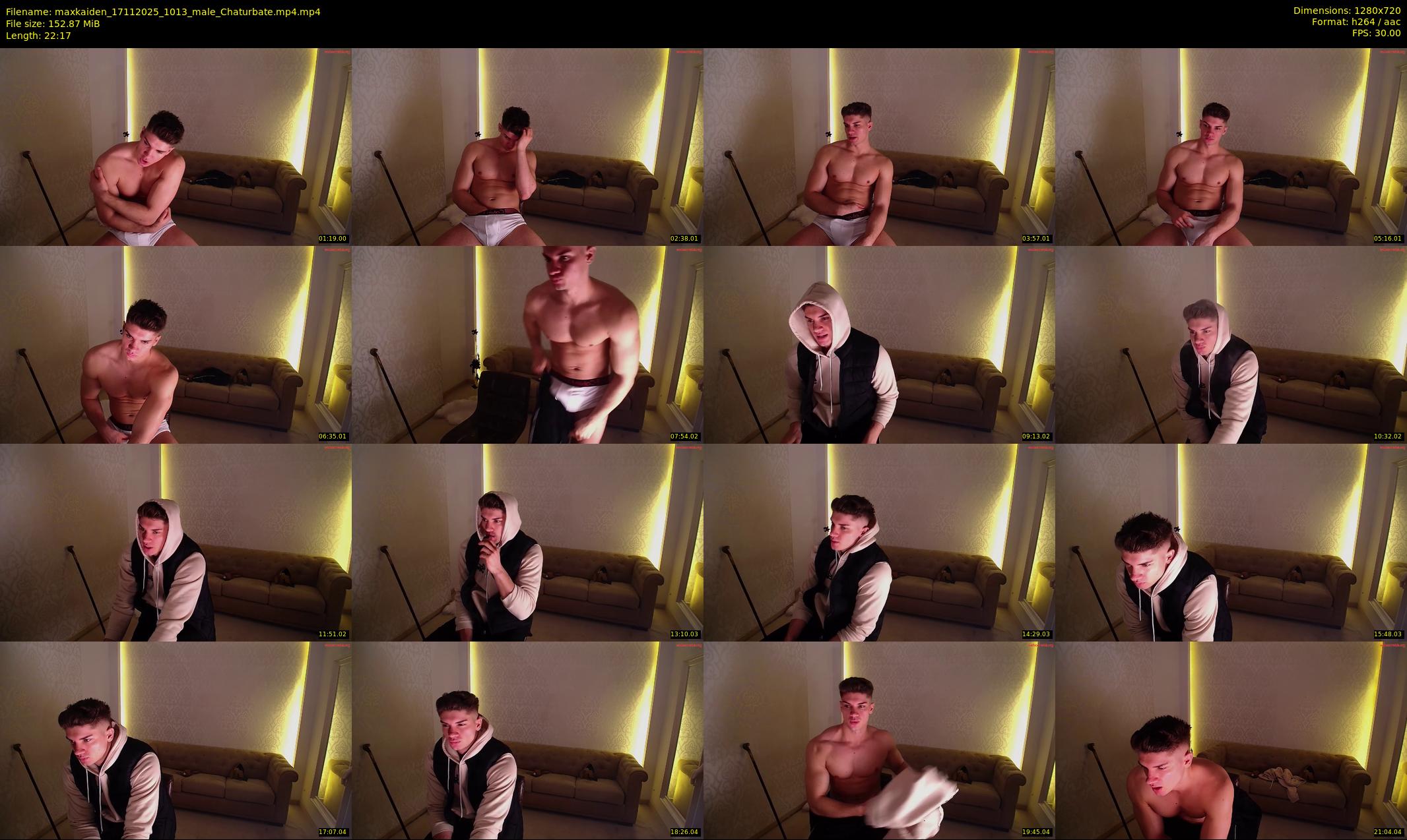 maxkaiden — 23 minute Chaturbate male cam show recording, 720p, Nov 17, 2025