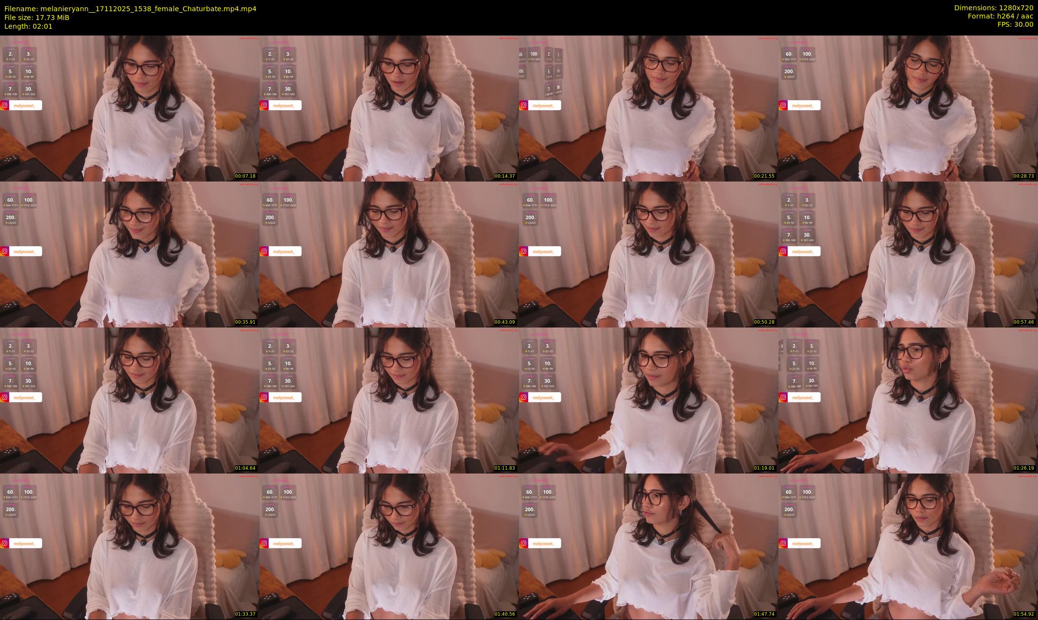 melanieryann_ — 3 minute Chaturbate female cam show recording, 720p, Nov 17, 2025