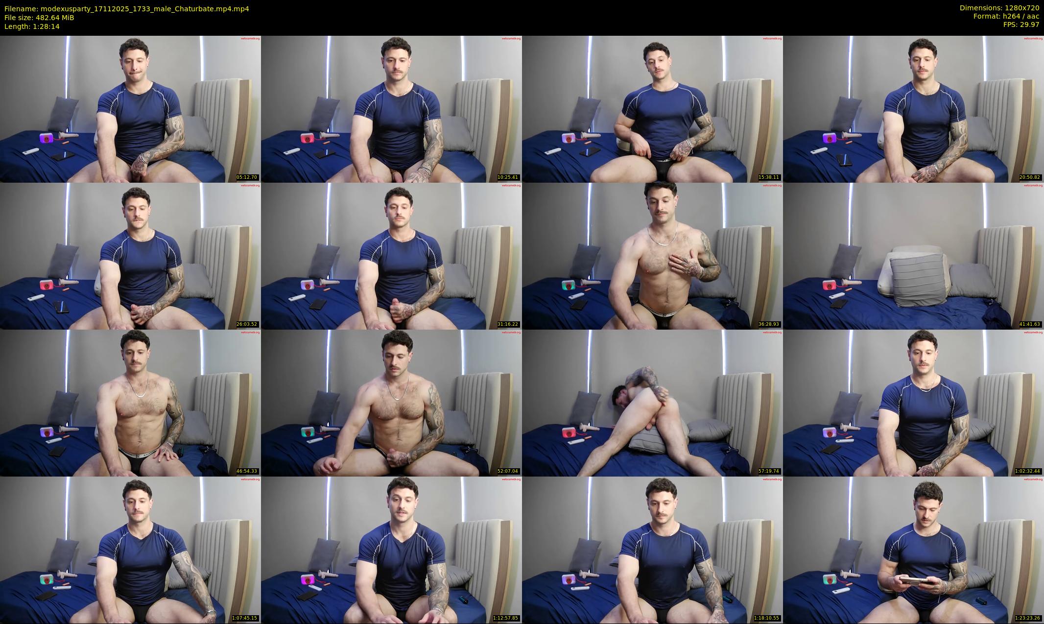 modexusparty — 89 minute Chaturbate male cam show recording, 720p, Nov 17, 2025