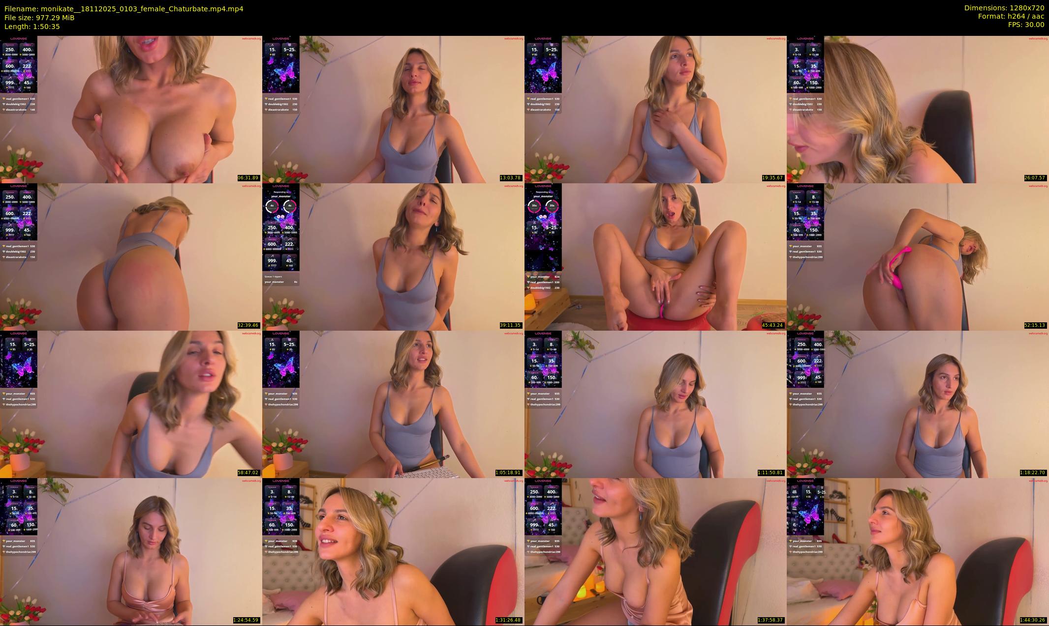 monikate_ — 111 minute Chaturbate couple cam show recording, 720p, Nov 18, 2025