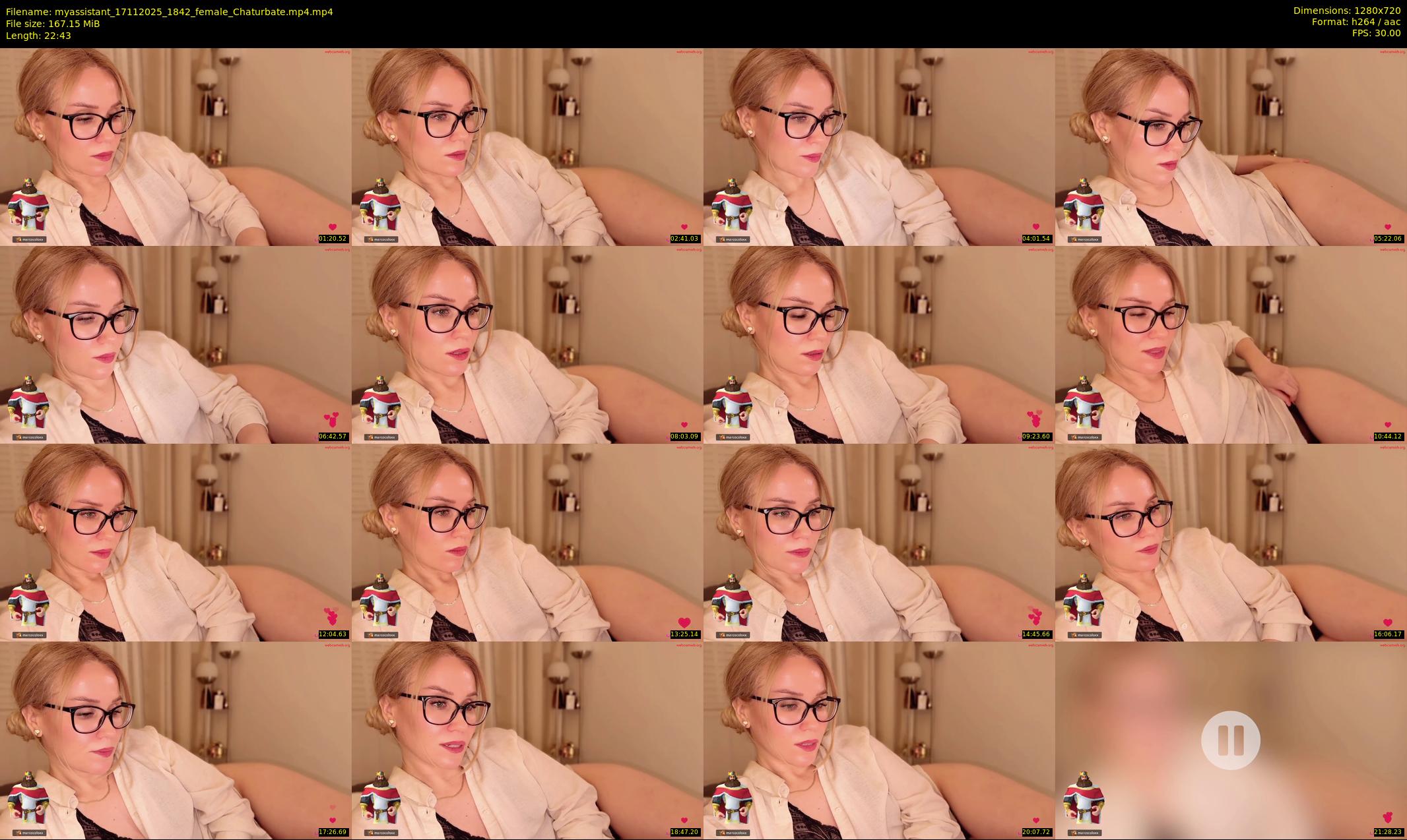 myassistant — 23 minute Chaturbate female cam show recording, 720p, Nov 17, 2025