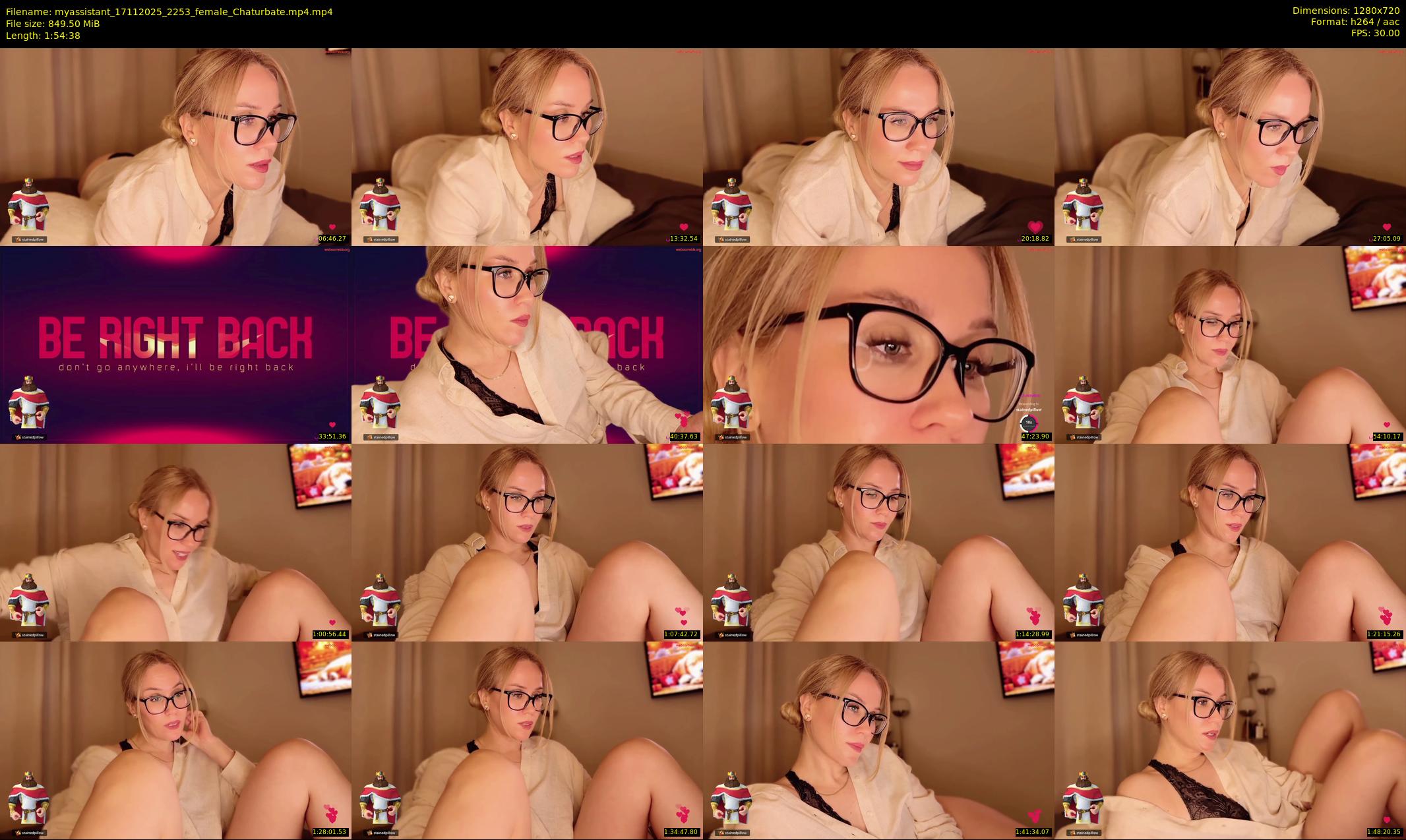 myassistant — 115 minute Chaturbate female cam show recording, 720p, Nov 17, 2025