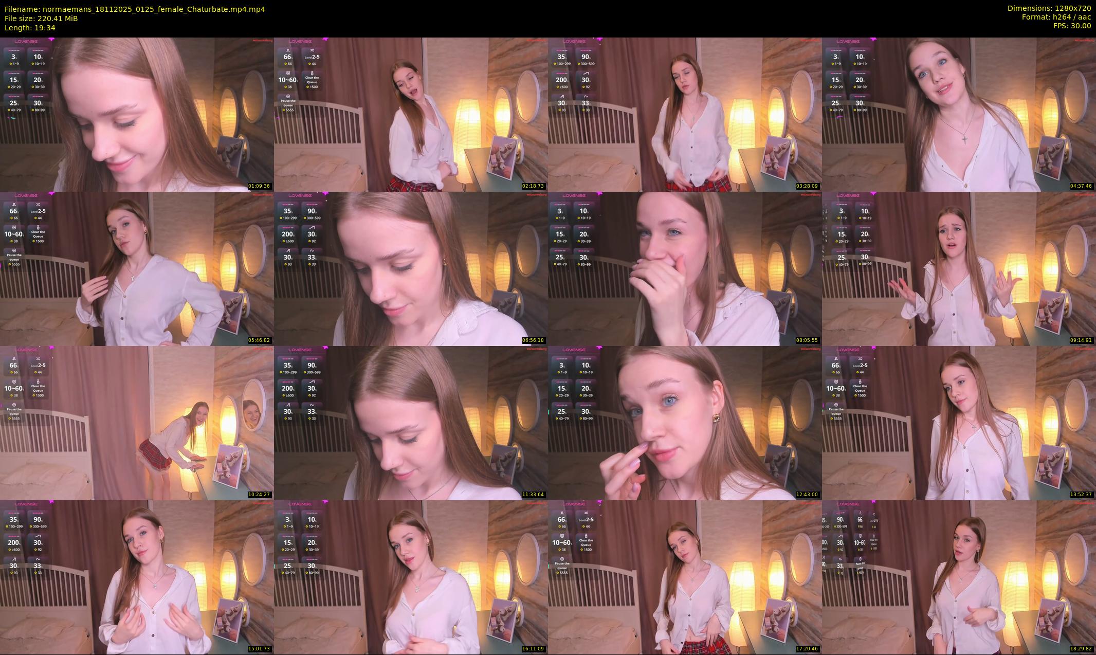 normaemans — 20 minute Chaturbate female cam show recording, 720p, Nov 18, 2025