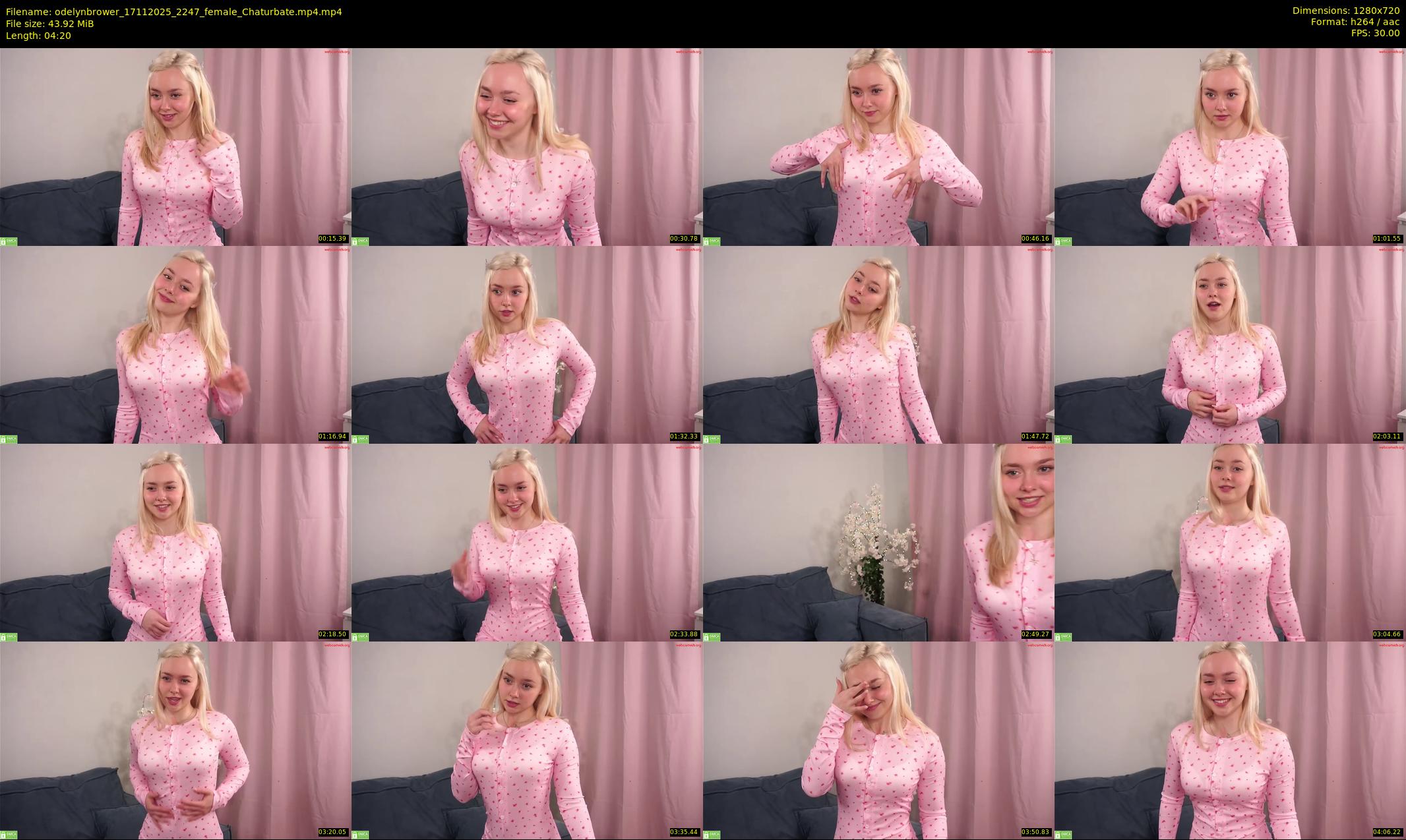 odelynbrower — 5 minute Chaturbate female cam show recording, 720p, Nov 17, 2025
