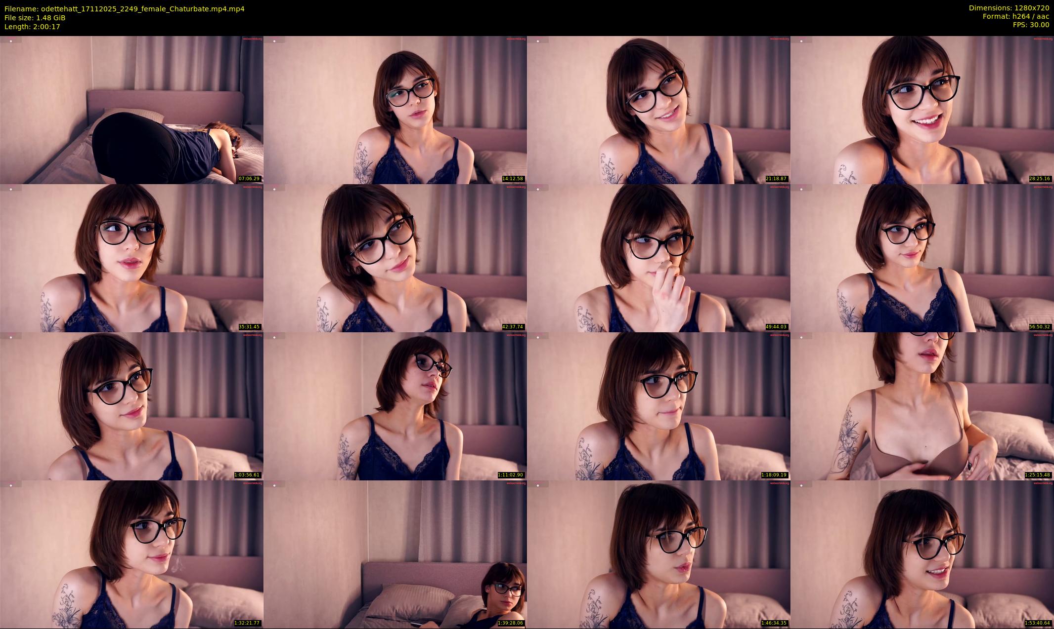 odettehatt — 121 minute Chaturbate female cam show recording, 720p, Nov 17, 2025