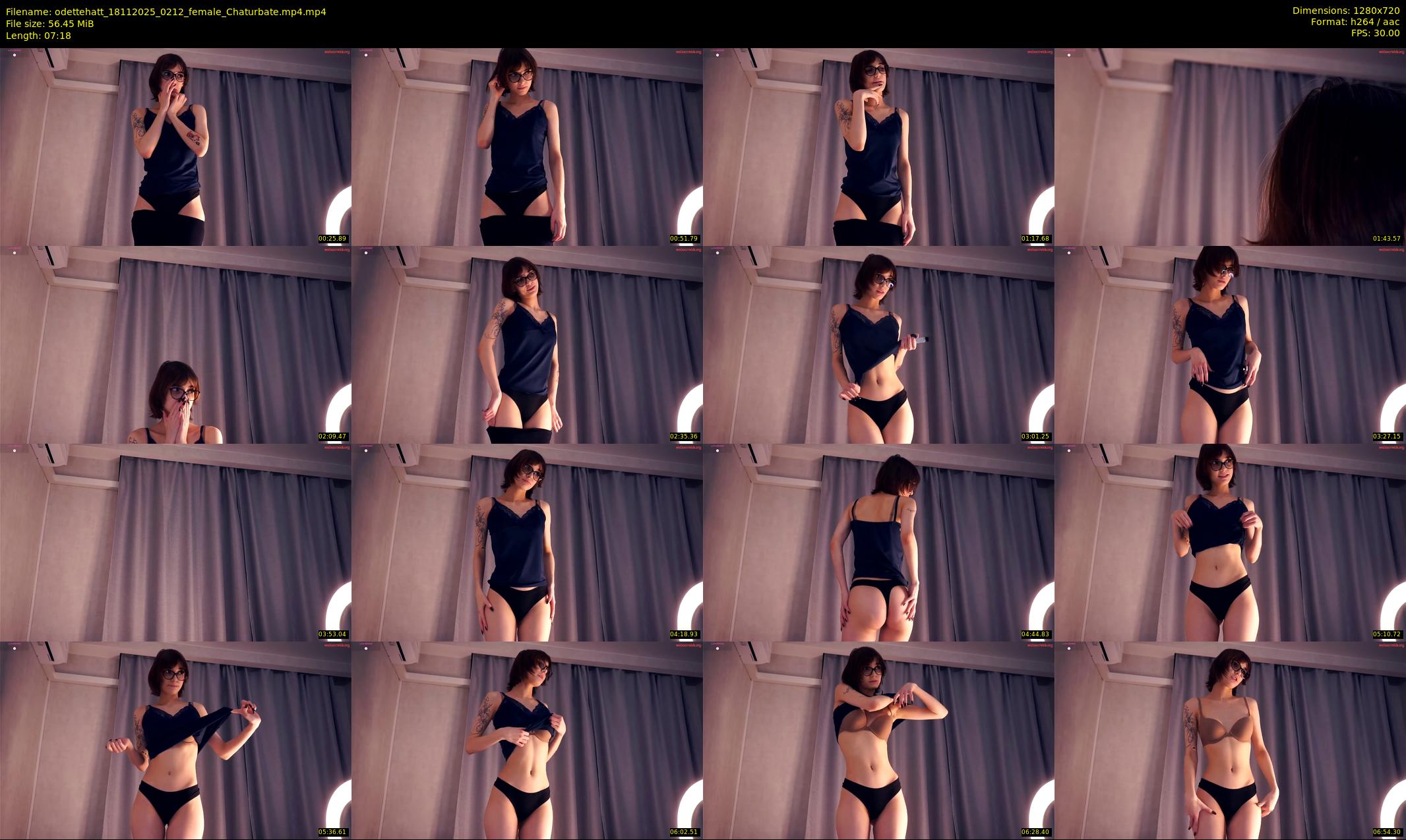odettehatt — 8 minute Chaturbate female cam show recording, 720p, Nov 18, 2025
