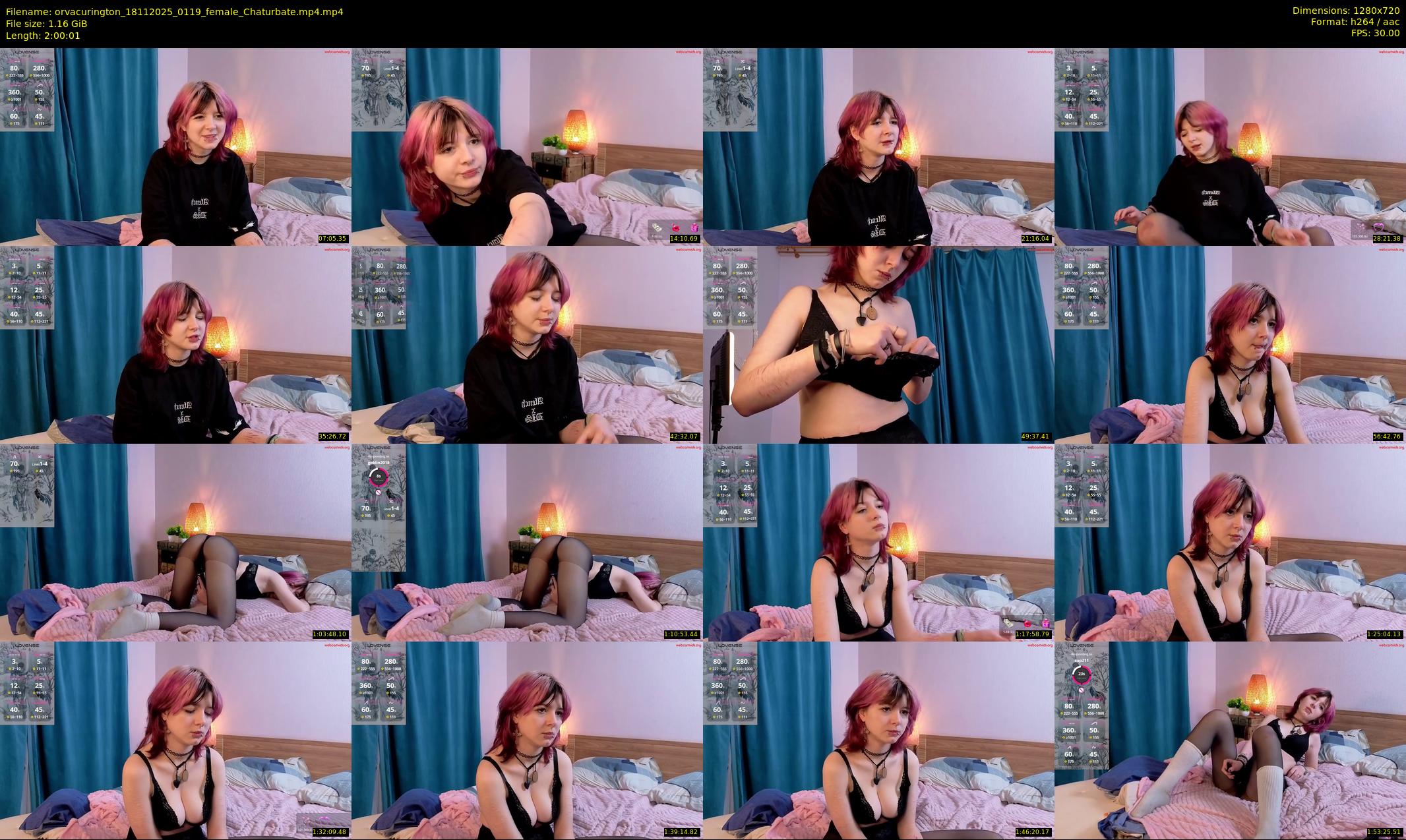 orvacurington — 121 minute Chaturbate female cam show recording, 720p, Nov 18, 2025