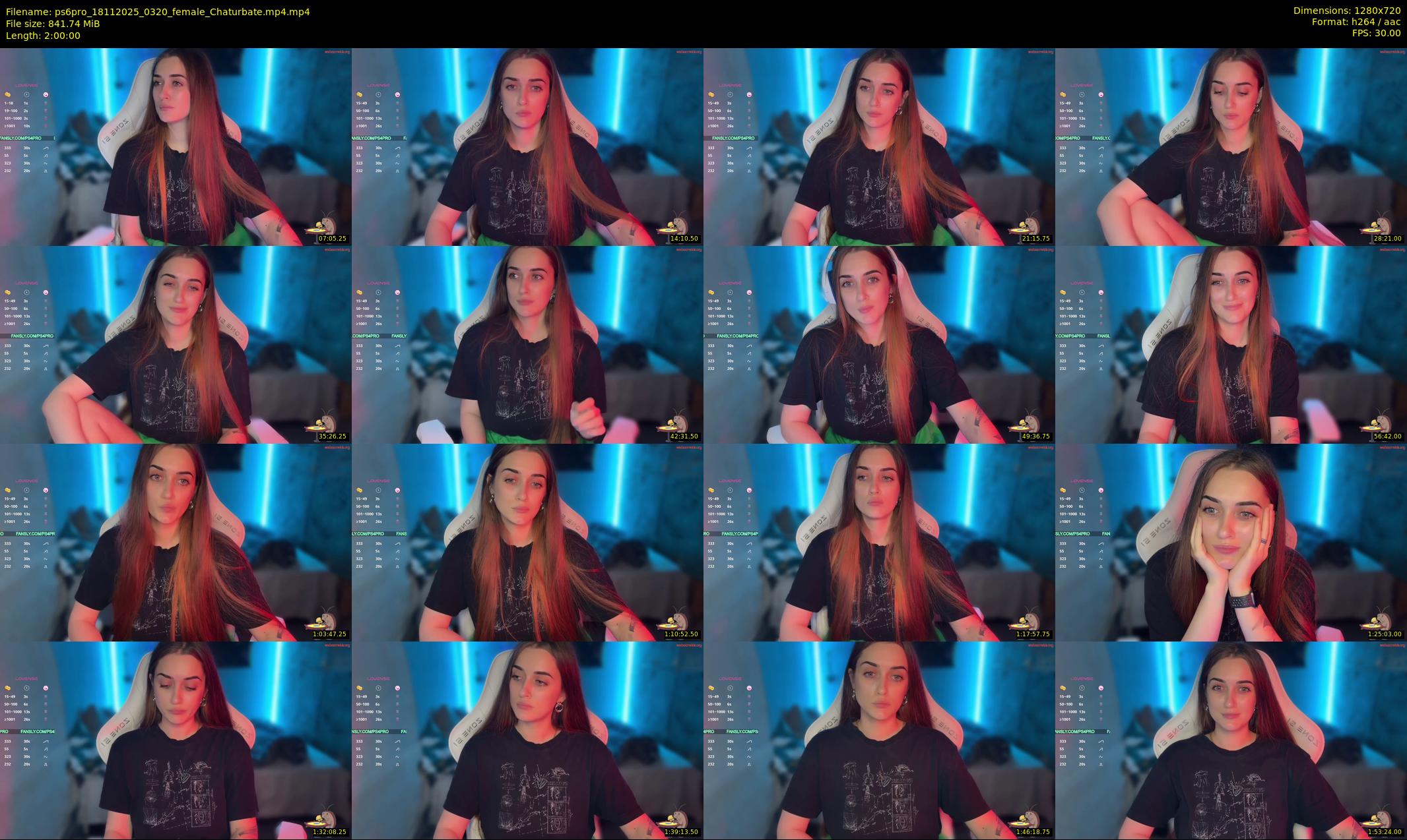 ps6pro — 120 minute Chaturbate female cam show recording, 720p, Nov 18, 2025