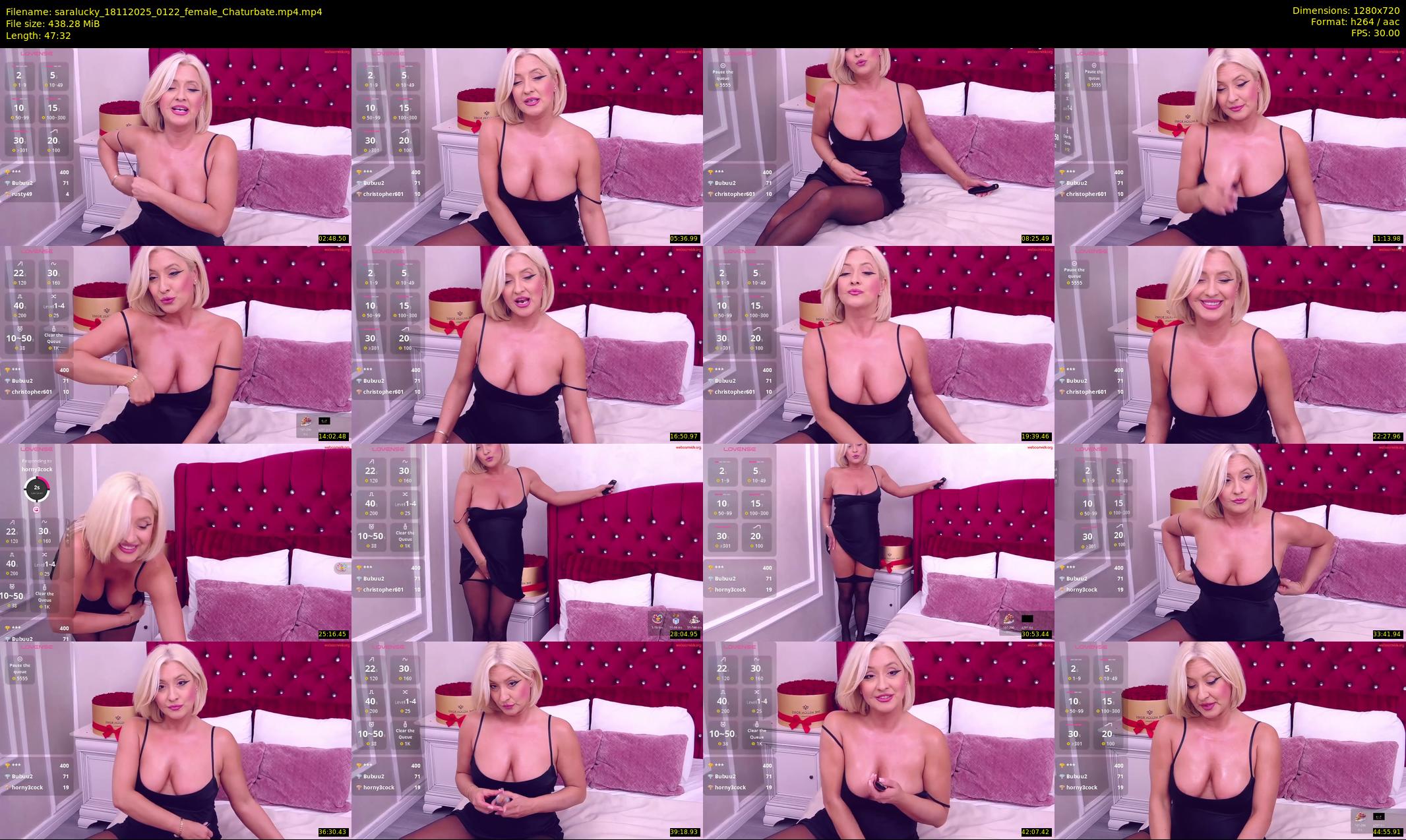 saralucky — 48 minute Chaturbate female cam show recording, 720p, Nov 18, 2025