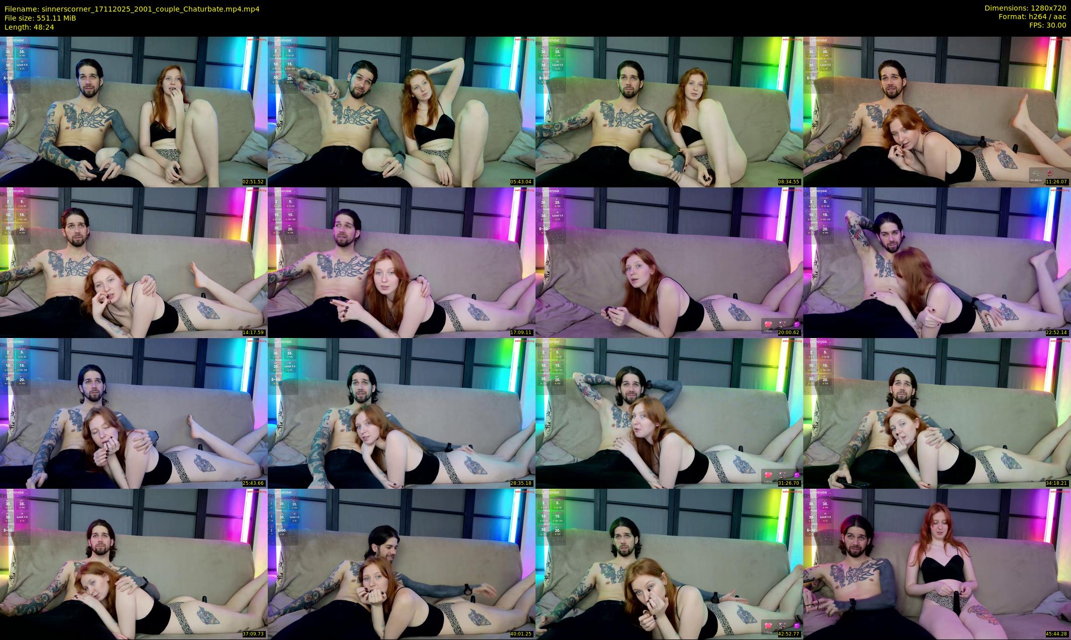 sinnerscorner — 49 minute Chaturbate couple cam show recording, 720p, Nov 17, 2025