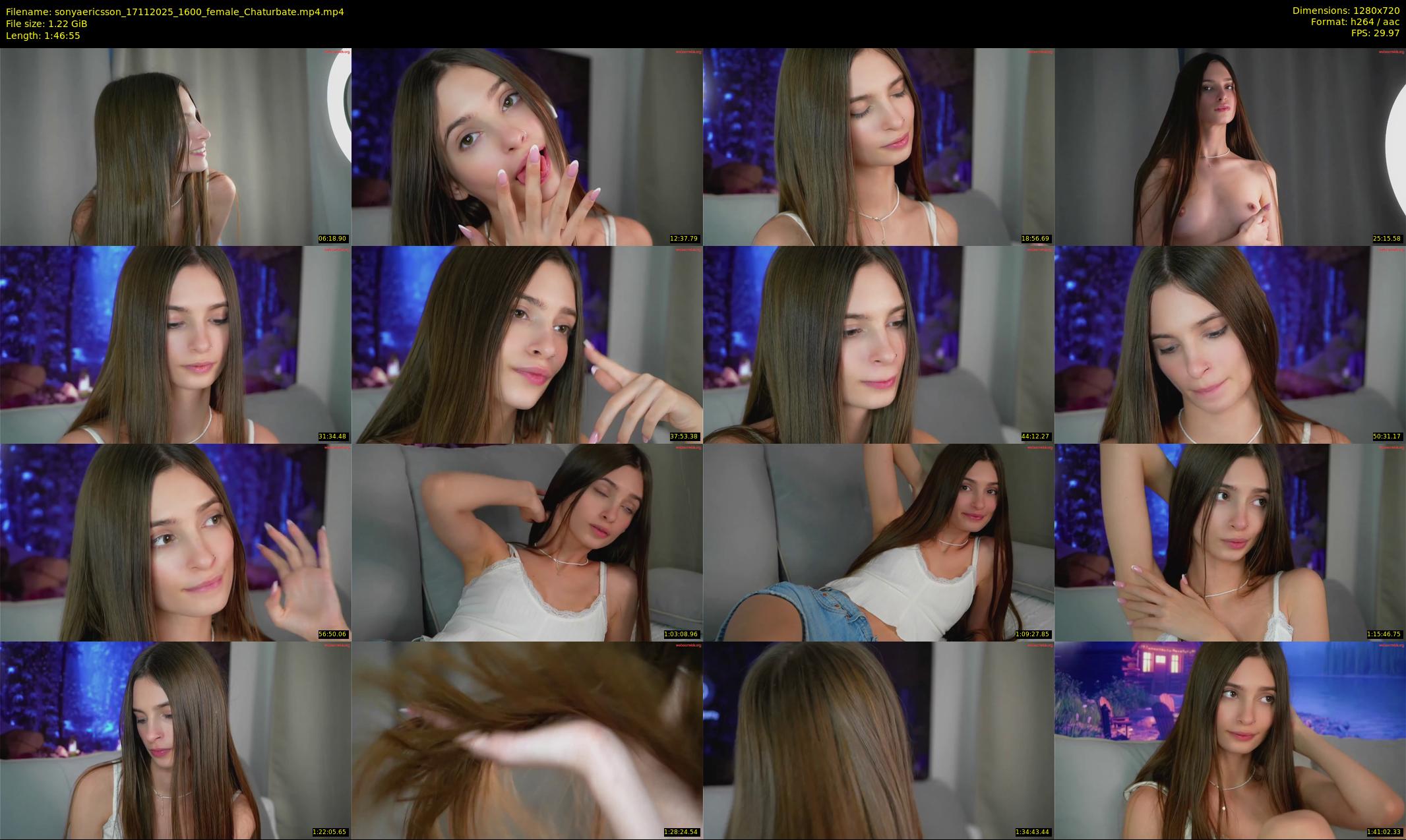 sonyaericsson — 107 minute Chaturbate female cam show recording, 720p, Nov 17, 2025