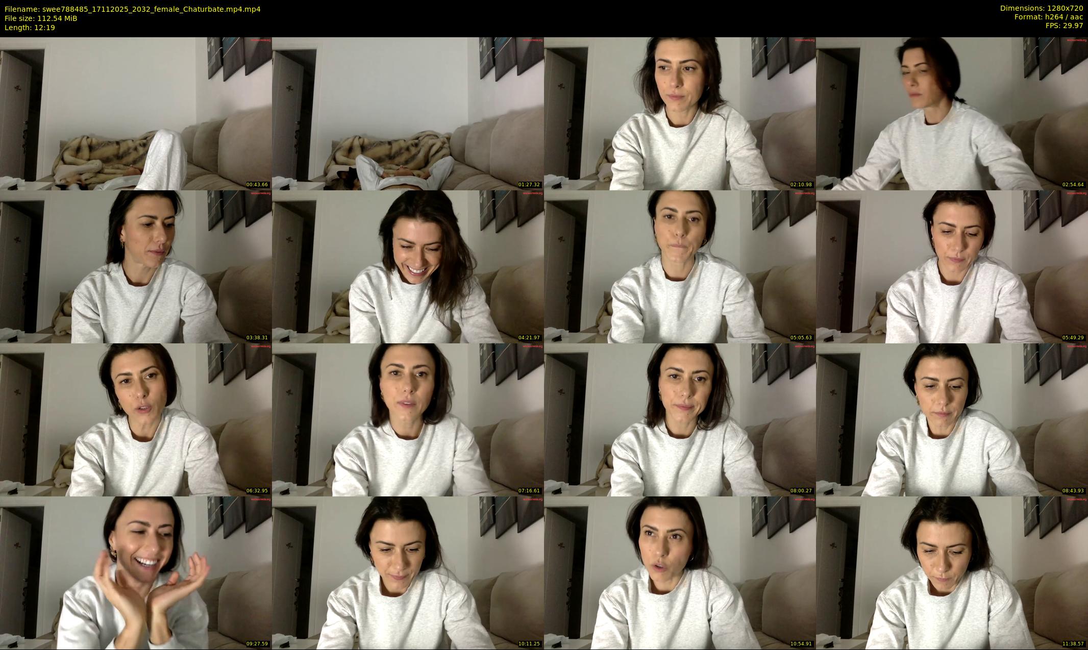 swee788485 — 13 minute Chaturbate female cam show recording, 720p, Nov 17, 2025