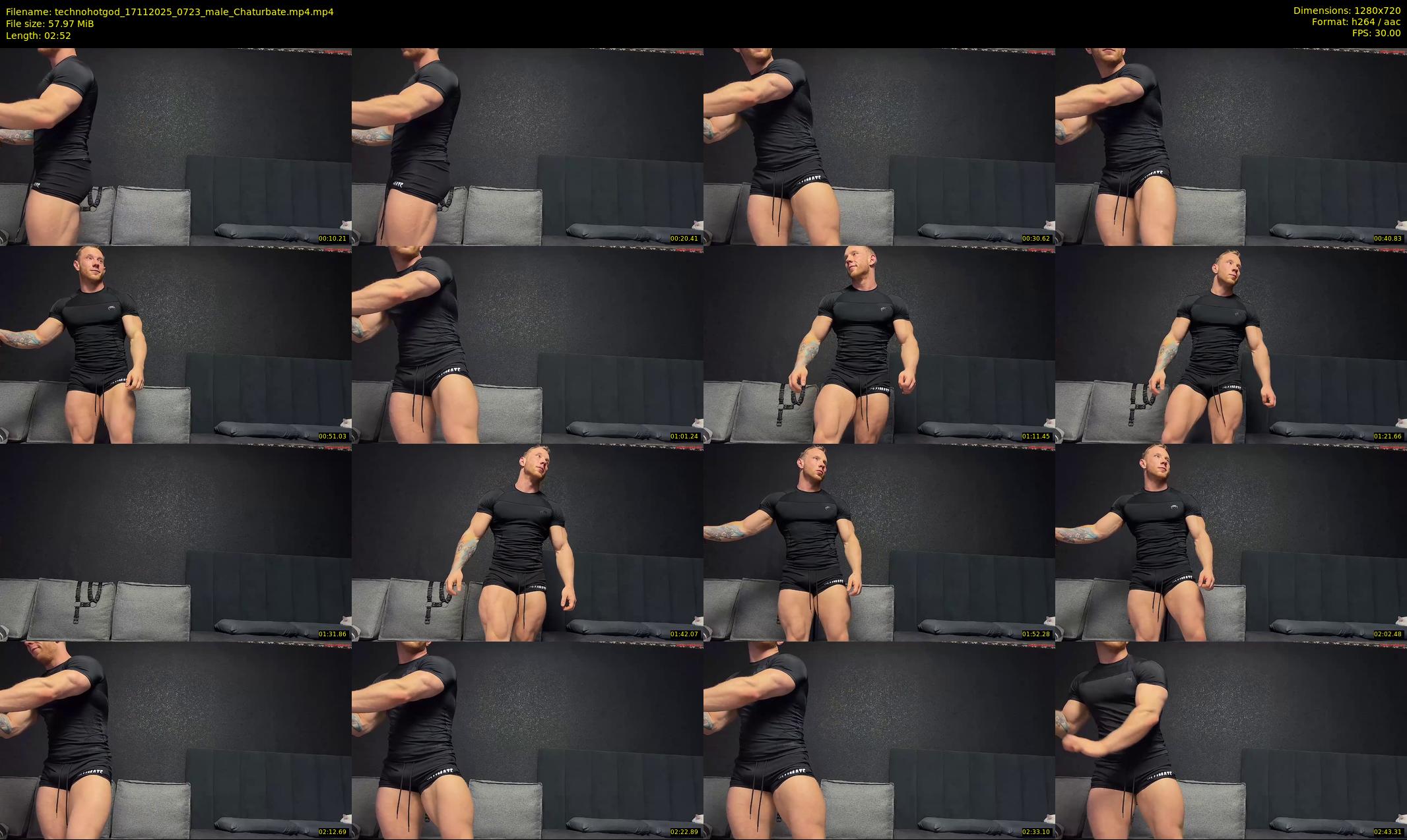 technohotgod — 3 minute Chaturbate male cam show recording, 720p, Nov 17, 2025