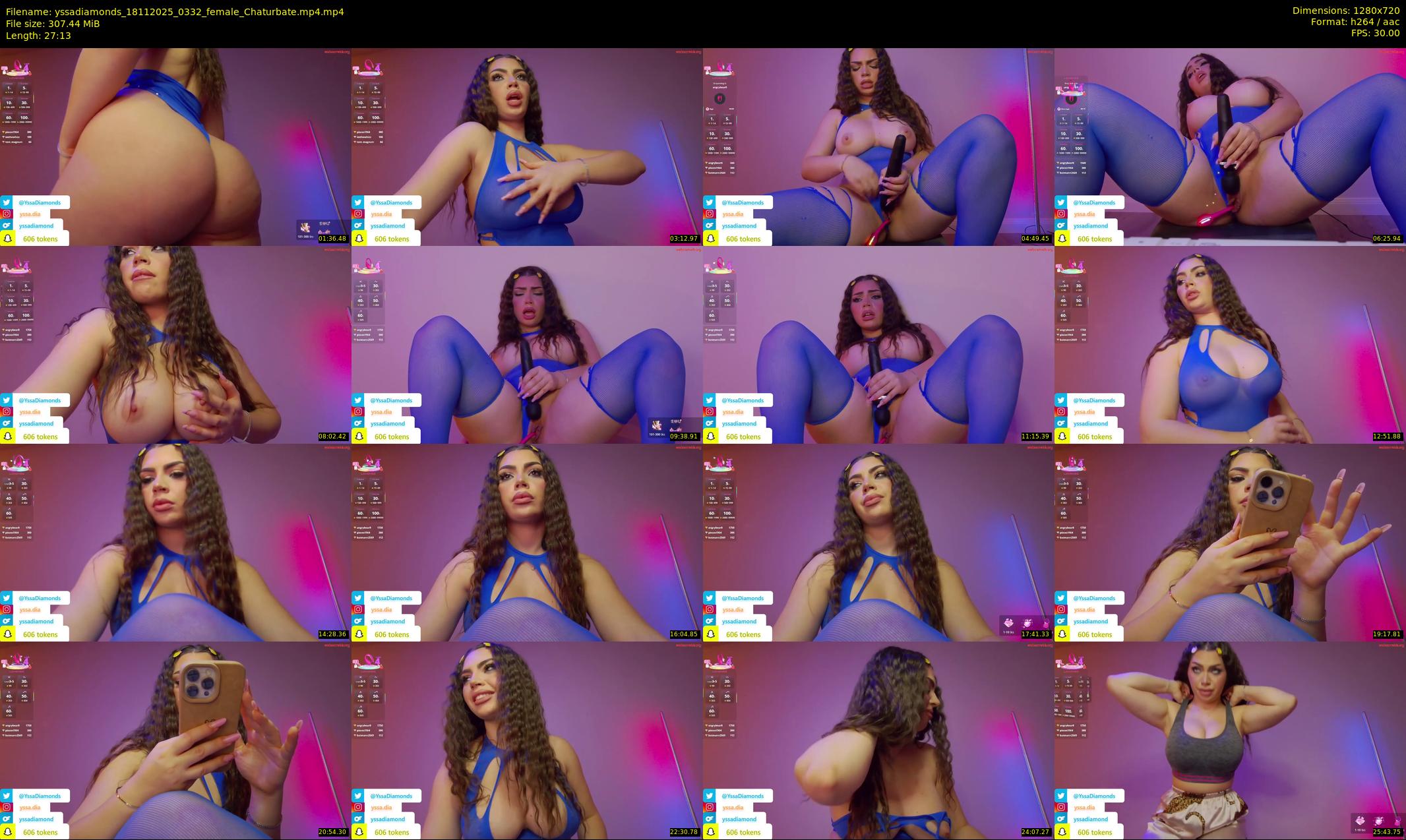 yssadiamonds — 28 minute Chaturbate female cam show recording, 720p, Nov 18, 2025