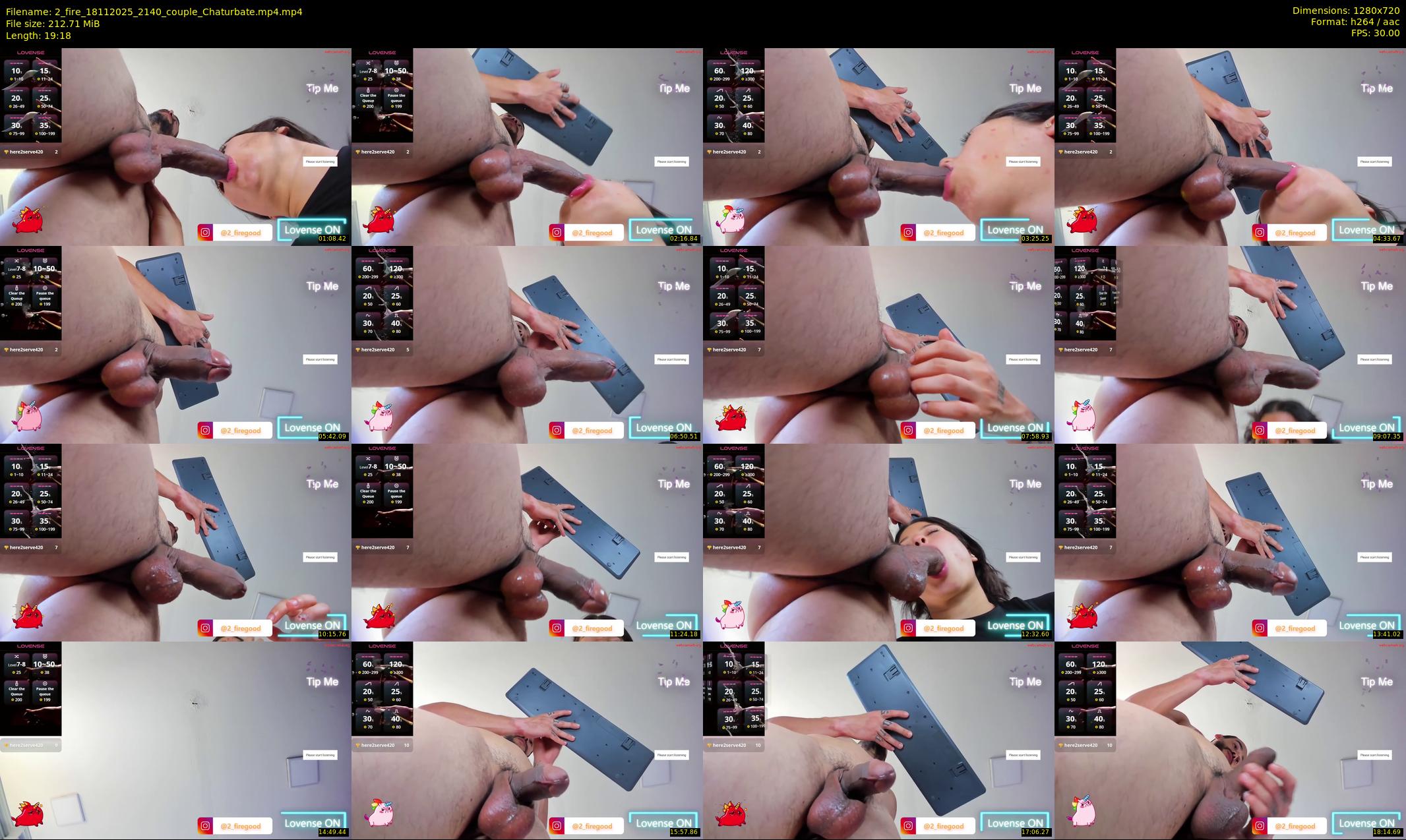 2_fire — 20 minute Chaturbate couple cam show recording, 720p, Nov 18, 2025