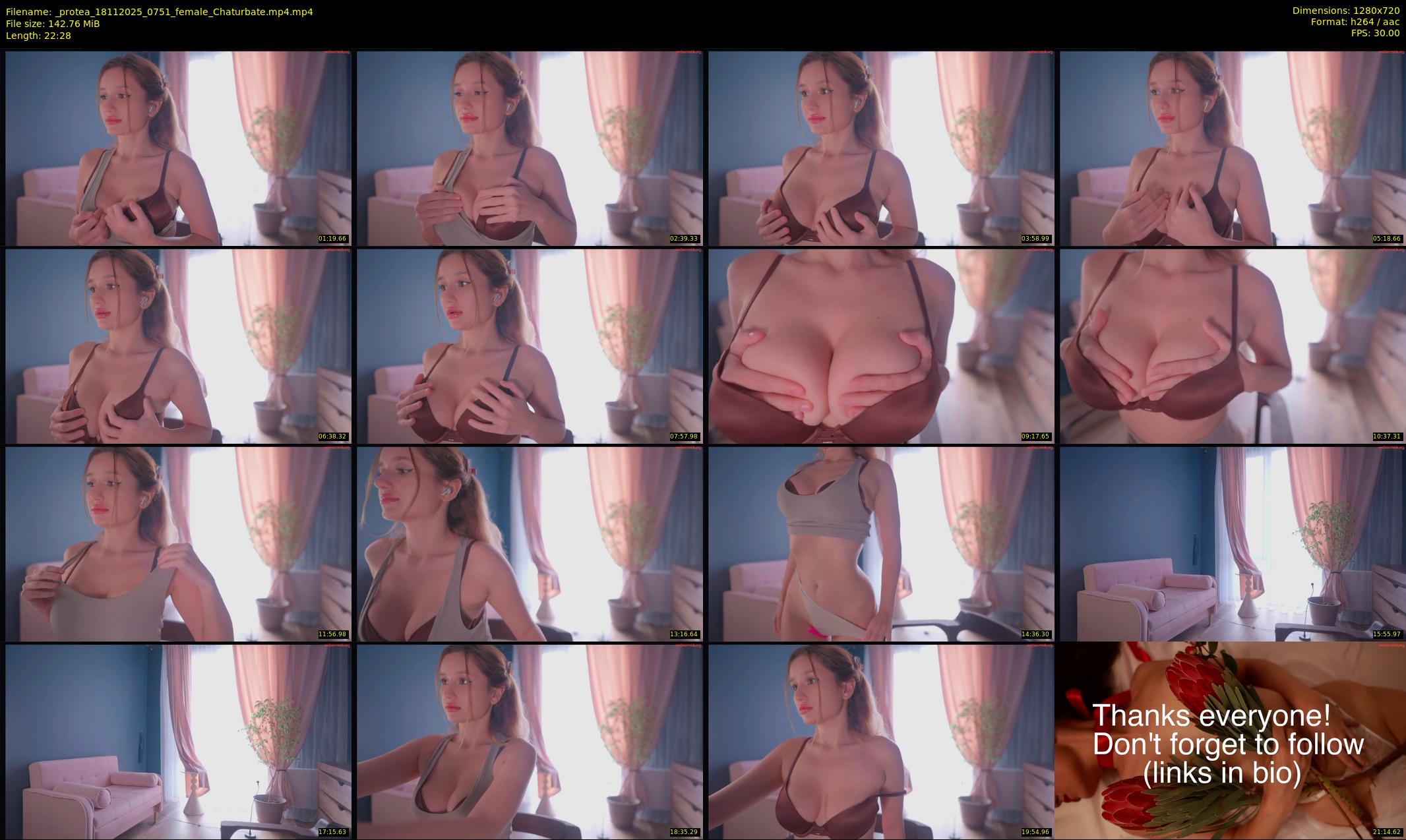 _protea — 23 minute Chaturbate female cam show recording, 720p, Nov 18, 2025