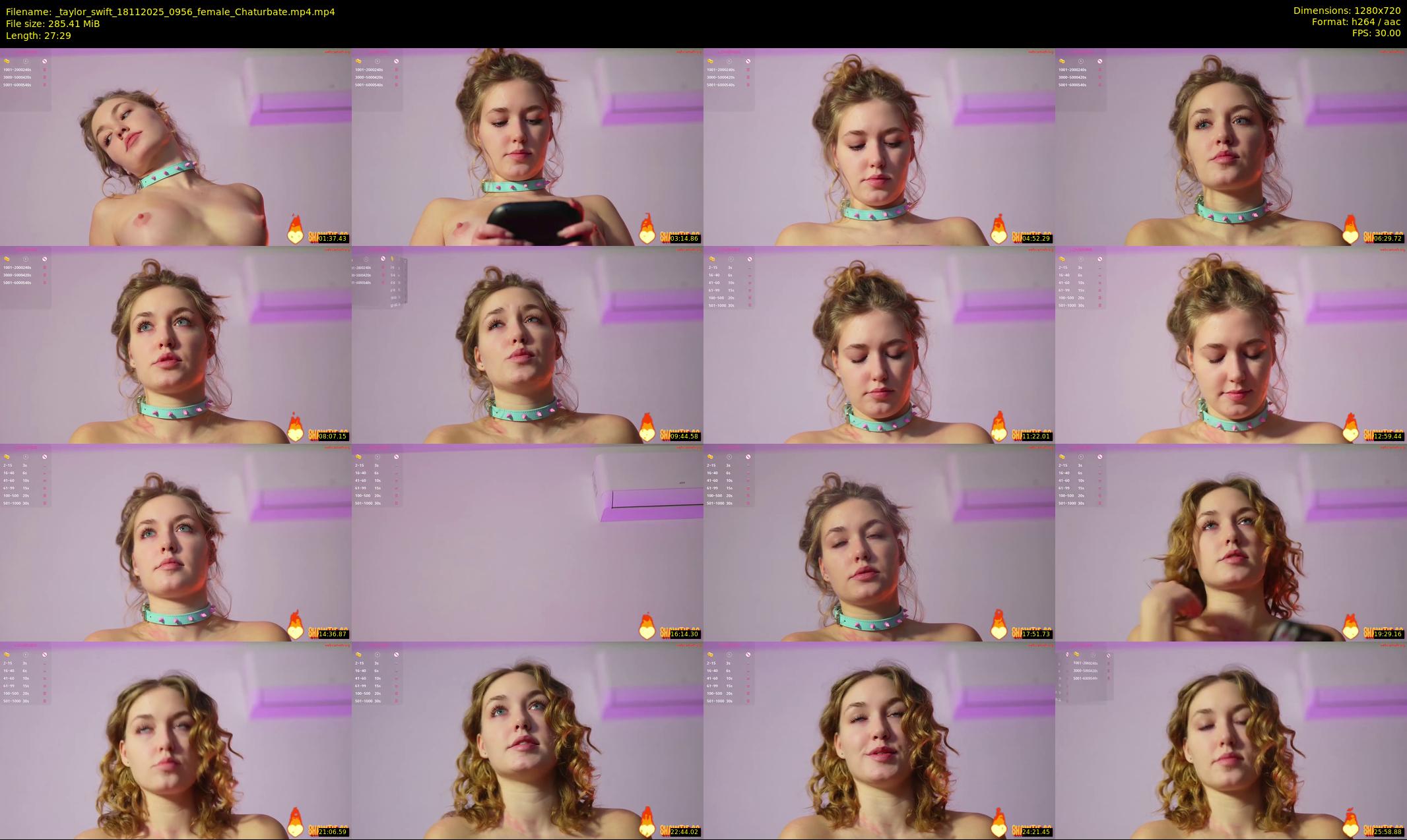 _taylor_swift — 28 minute Chaturbate female cam show recording, 720p, Nov 18, 2025
