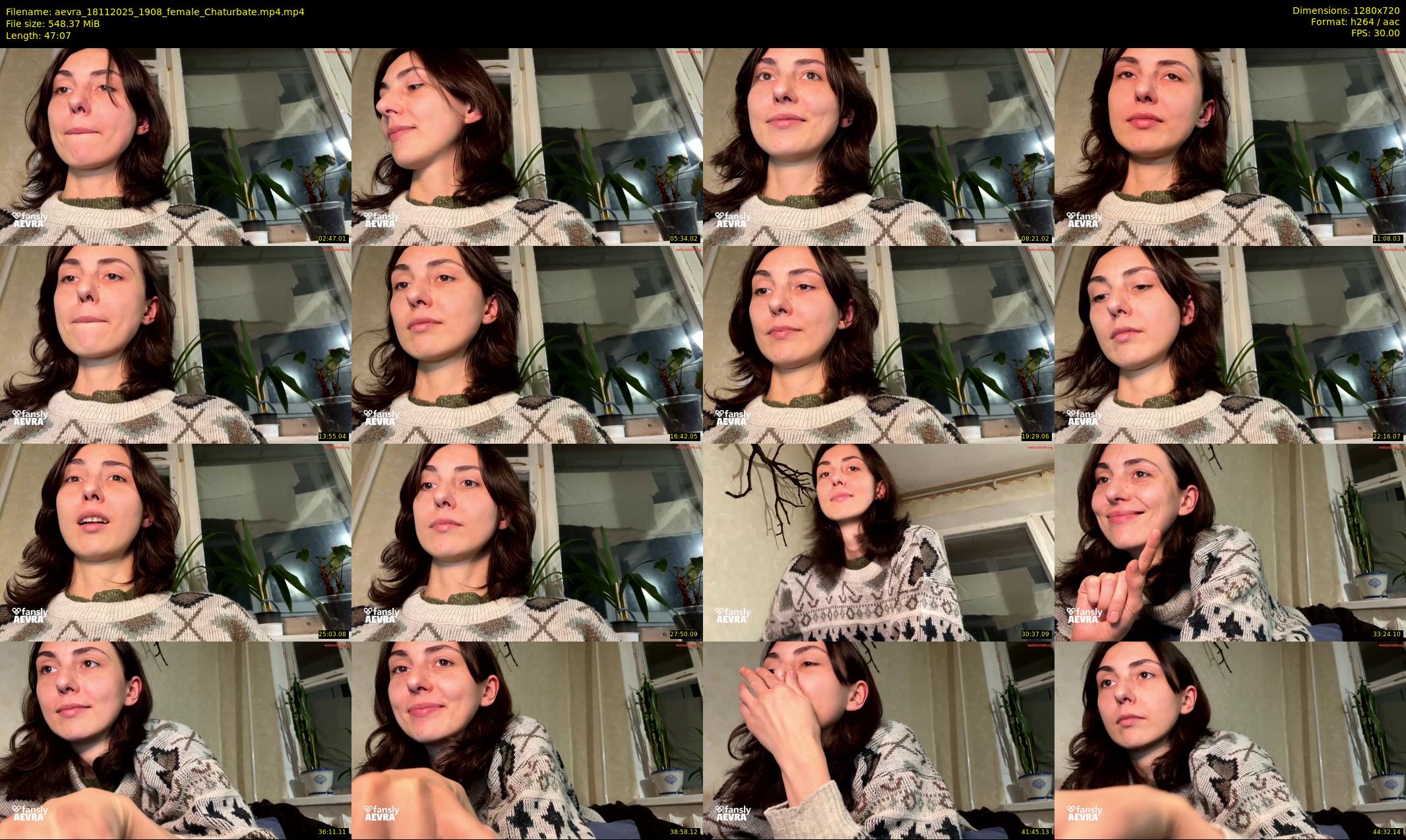 aevra — 48 minute Chaturbate female cam show recording, 720p, Nov 18, 2025