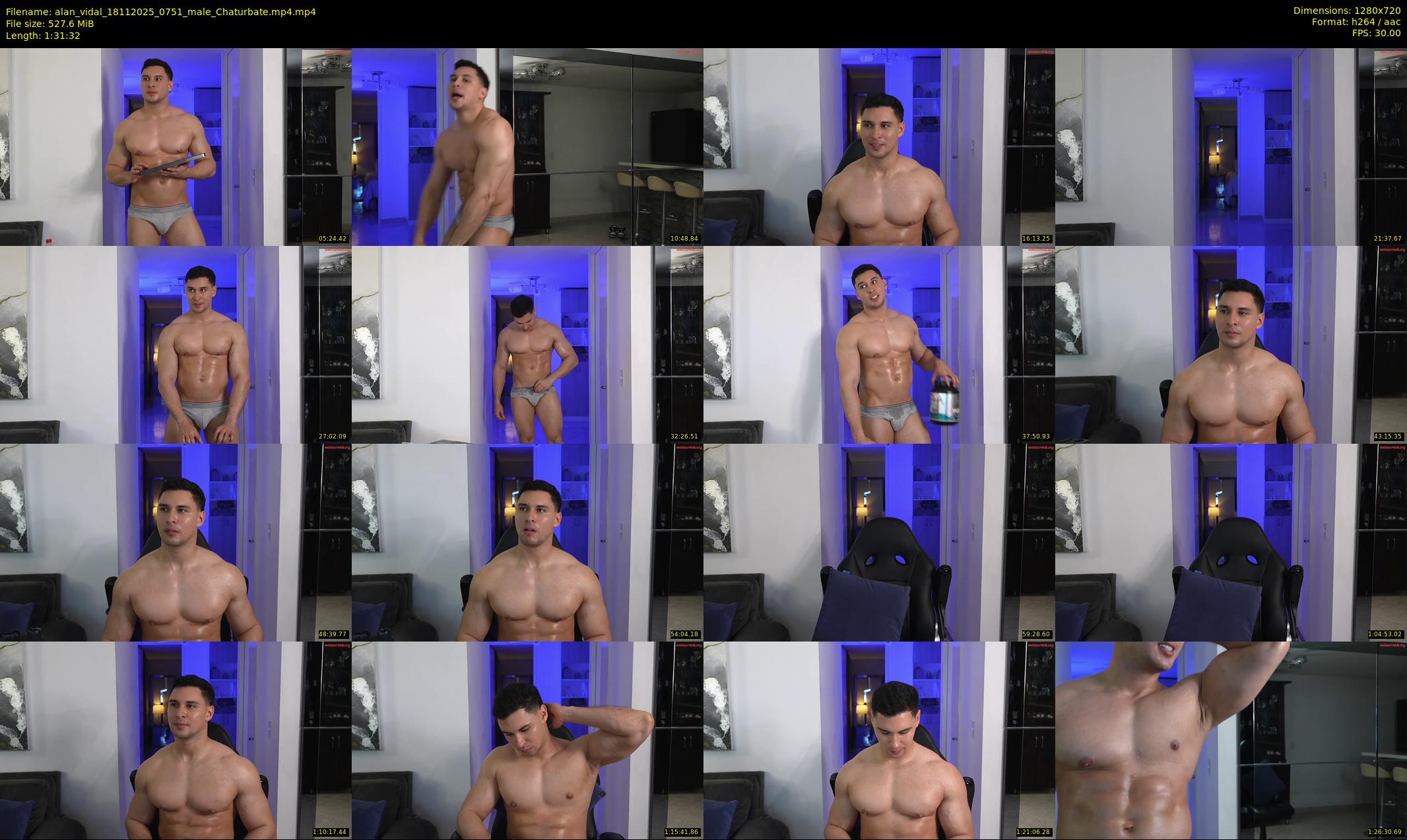 alan_vidal — 92 minute Chaturbate male cam show recording, 720p, Nov 18, 2025